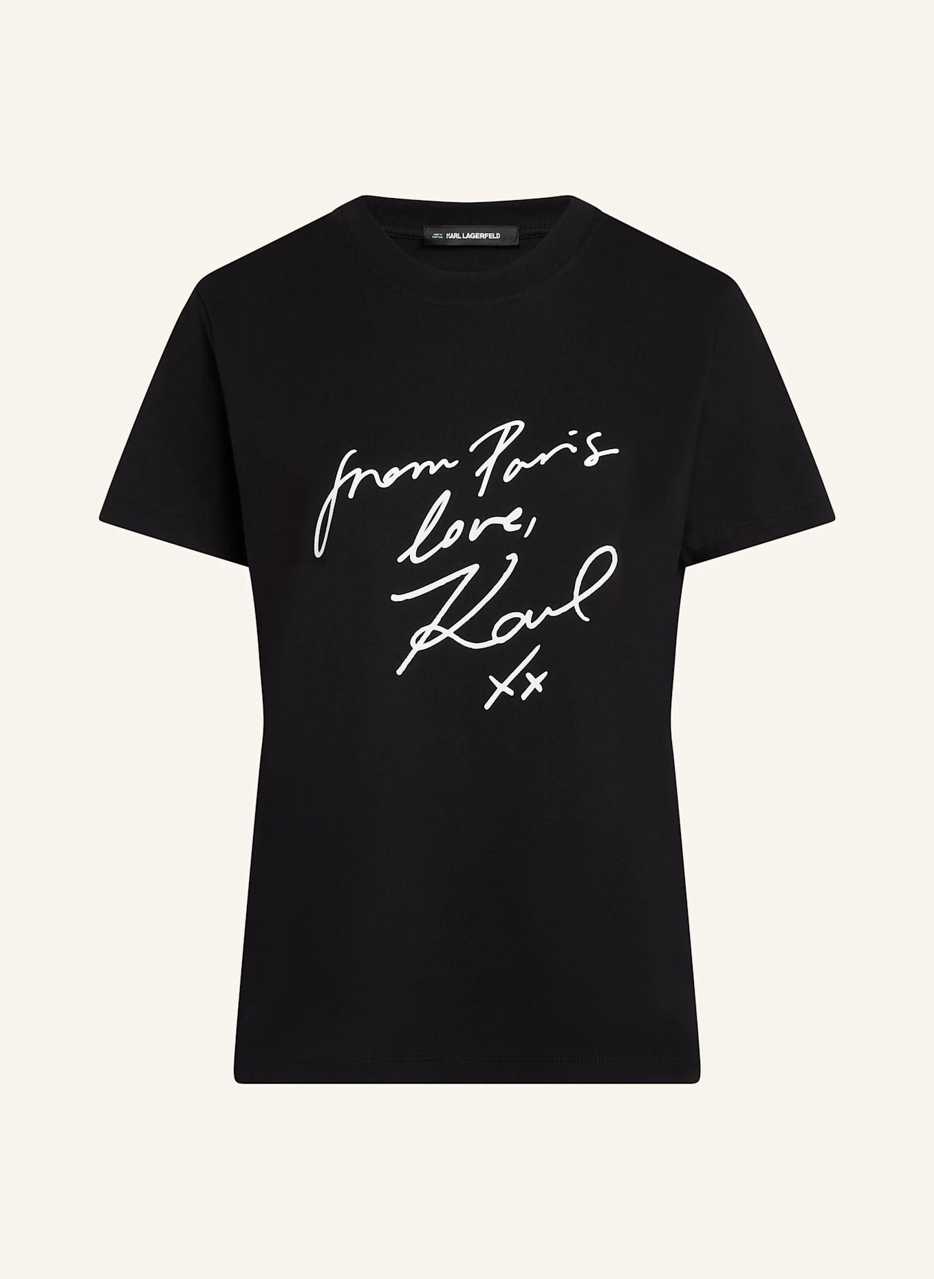 KARL LAGERFELD T-shirt: SCHWARZ