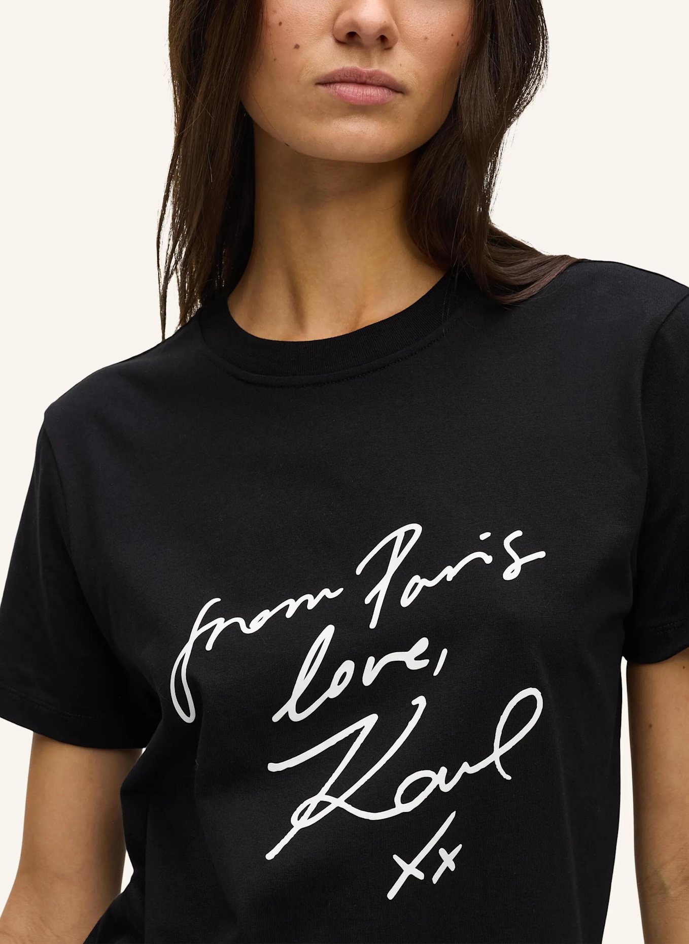 KARL LAGERFELD T-shirt: SCHWARZ