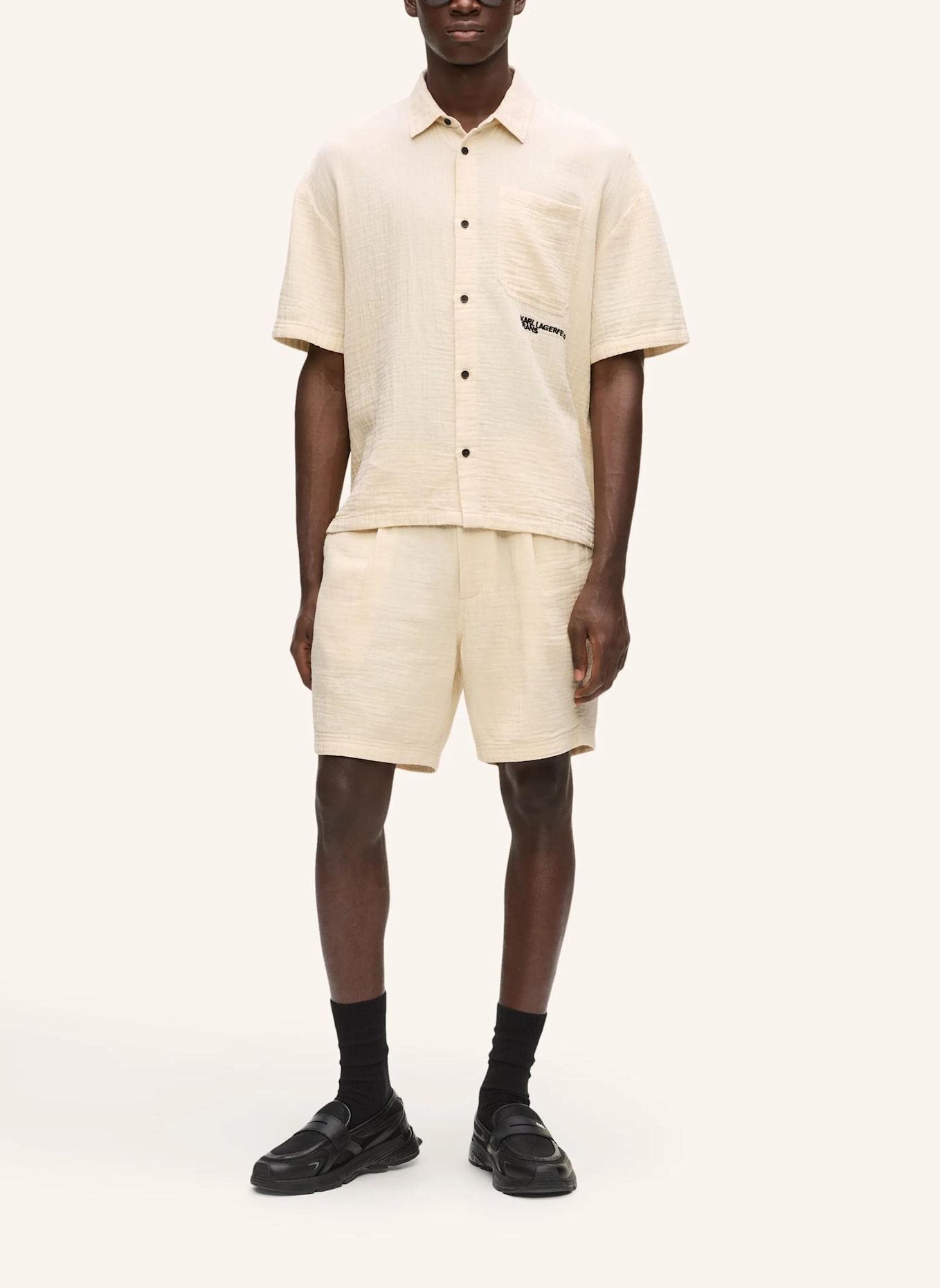 KARL LAGERFELD JEANS Shorts: BEIGE