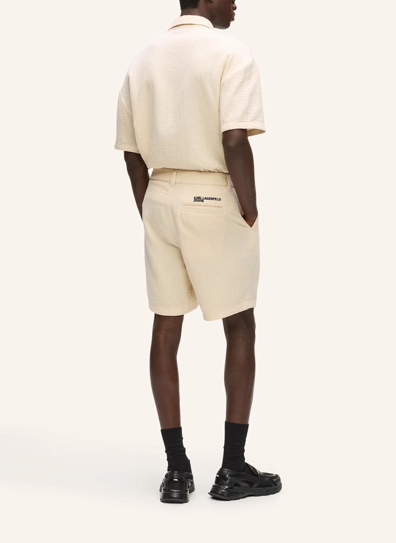 KARL LAGERFELD JEANS Shorts: BEIGE