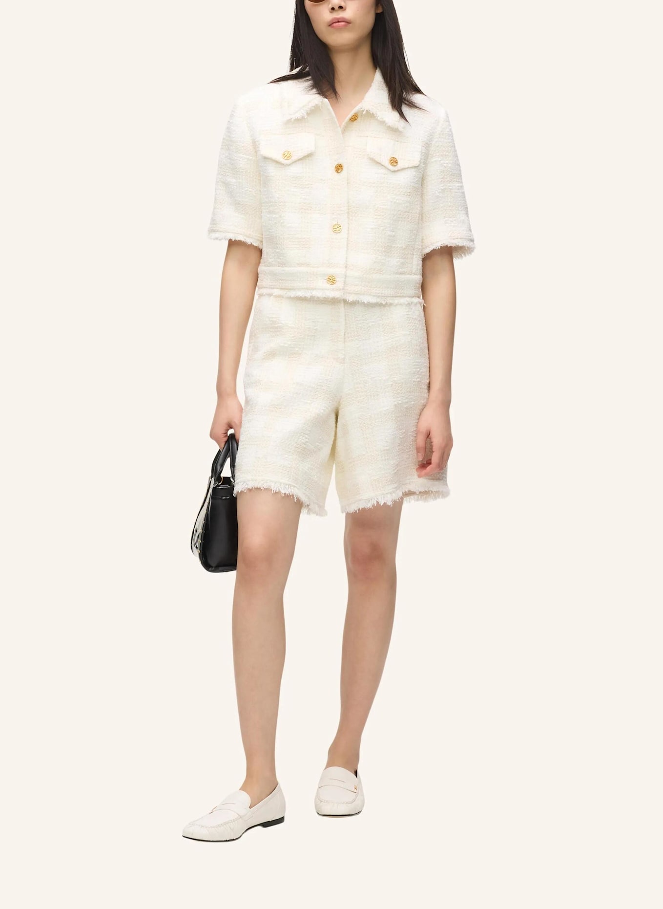 KARL LAGERFELD Shorts: BEIGE