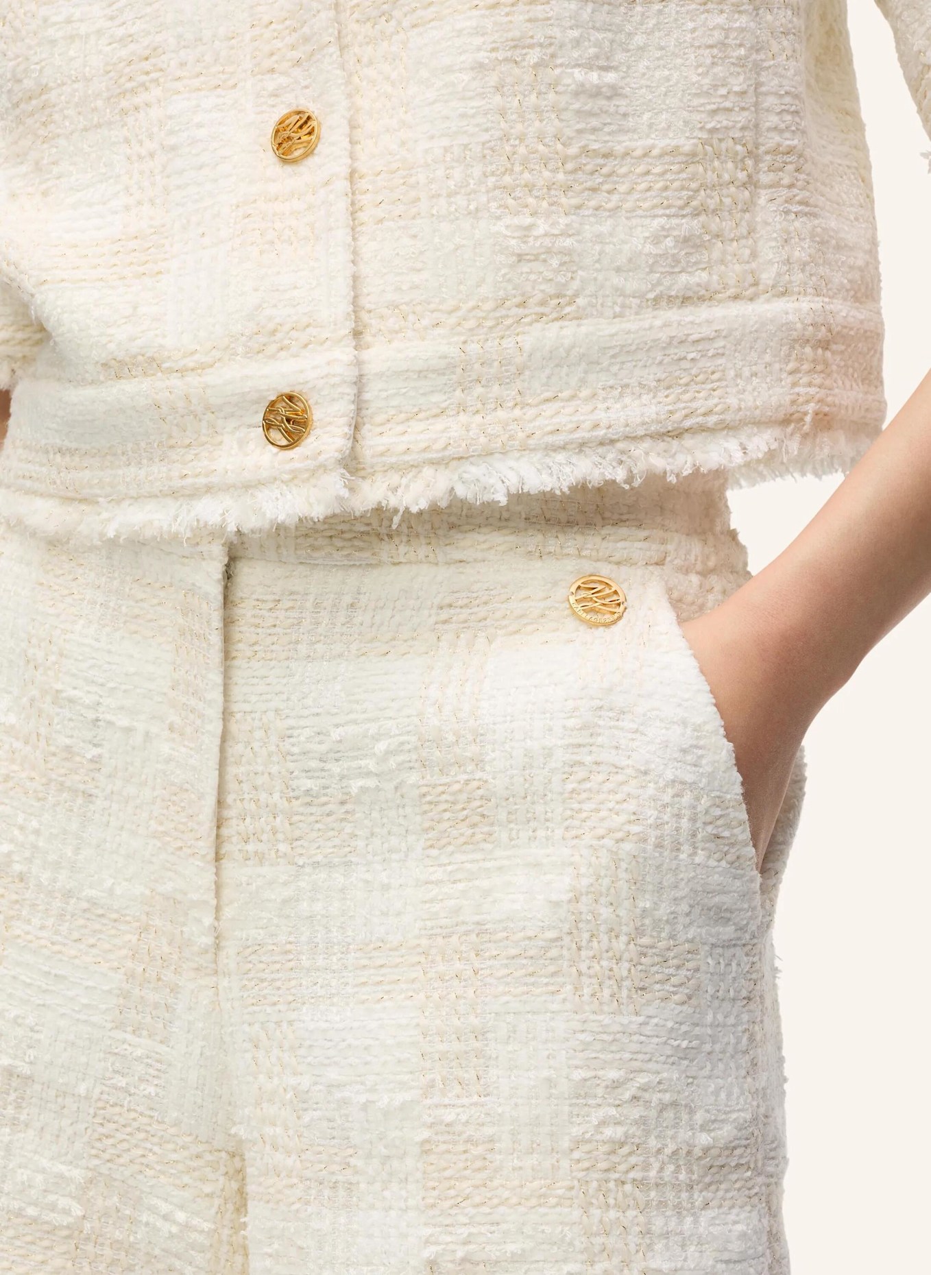 KARL LAGERFELD Shorts: BEIGE