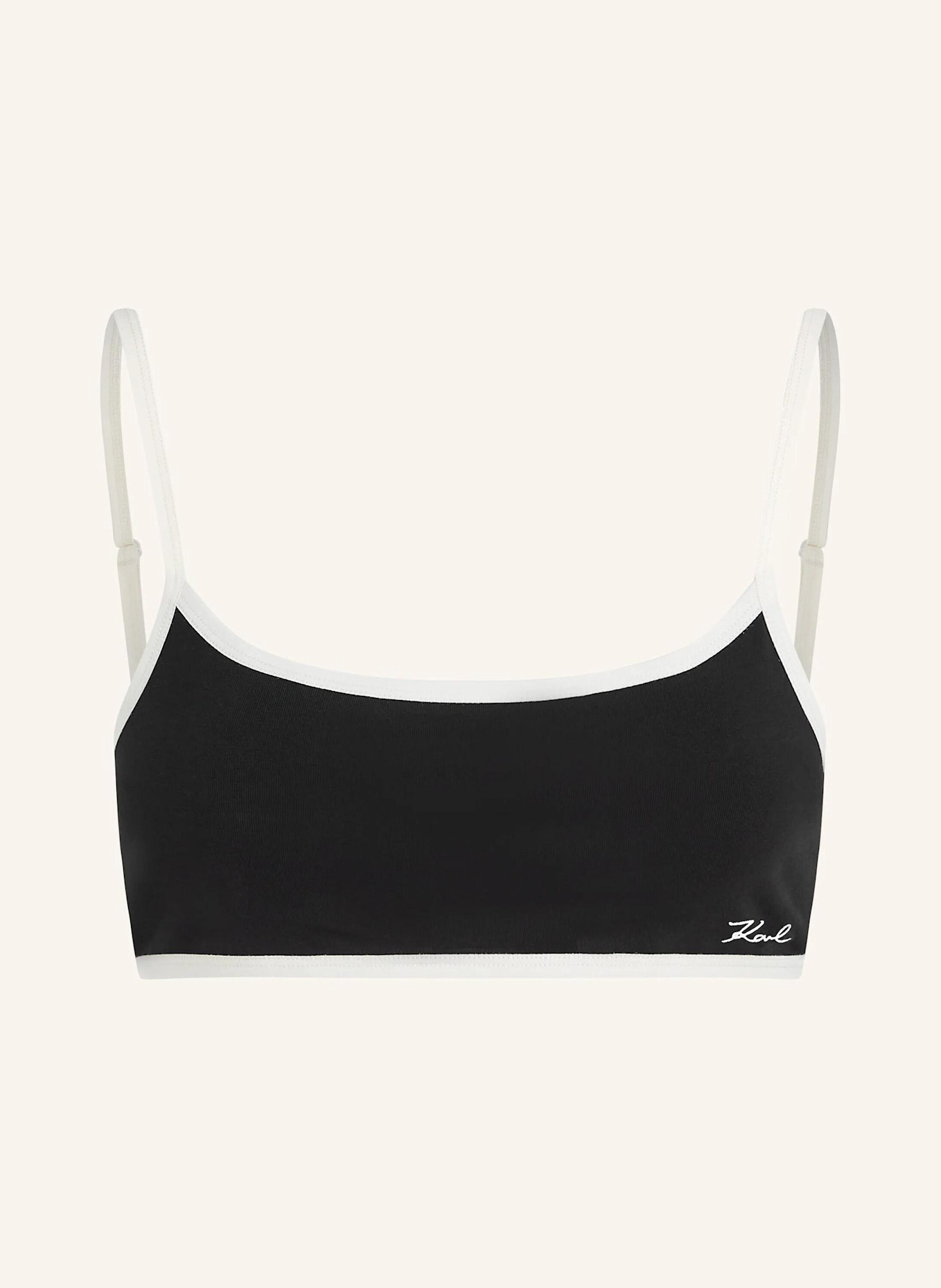 KARL LAGERFELD Top: SCHWARZ