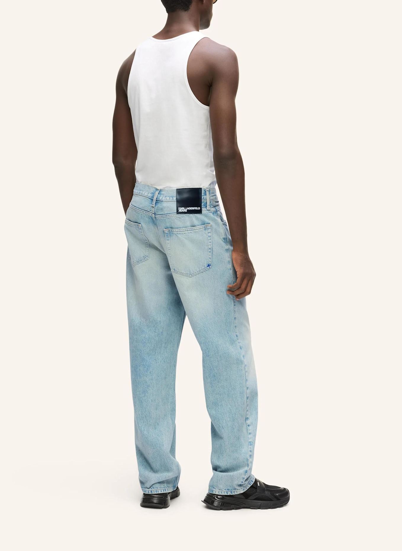 KARL LAGERFELD JEANS Jeans: WEISS/ BLAU