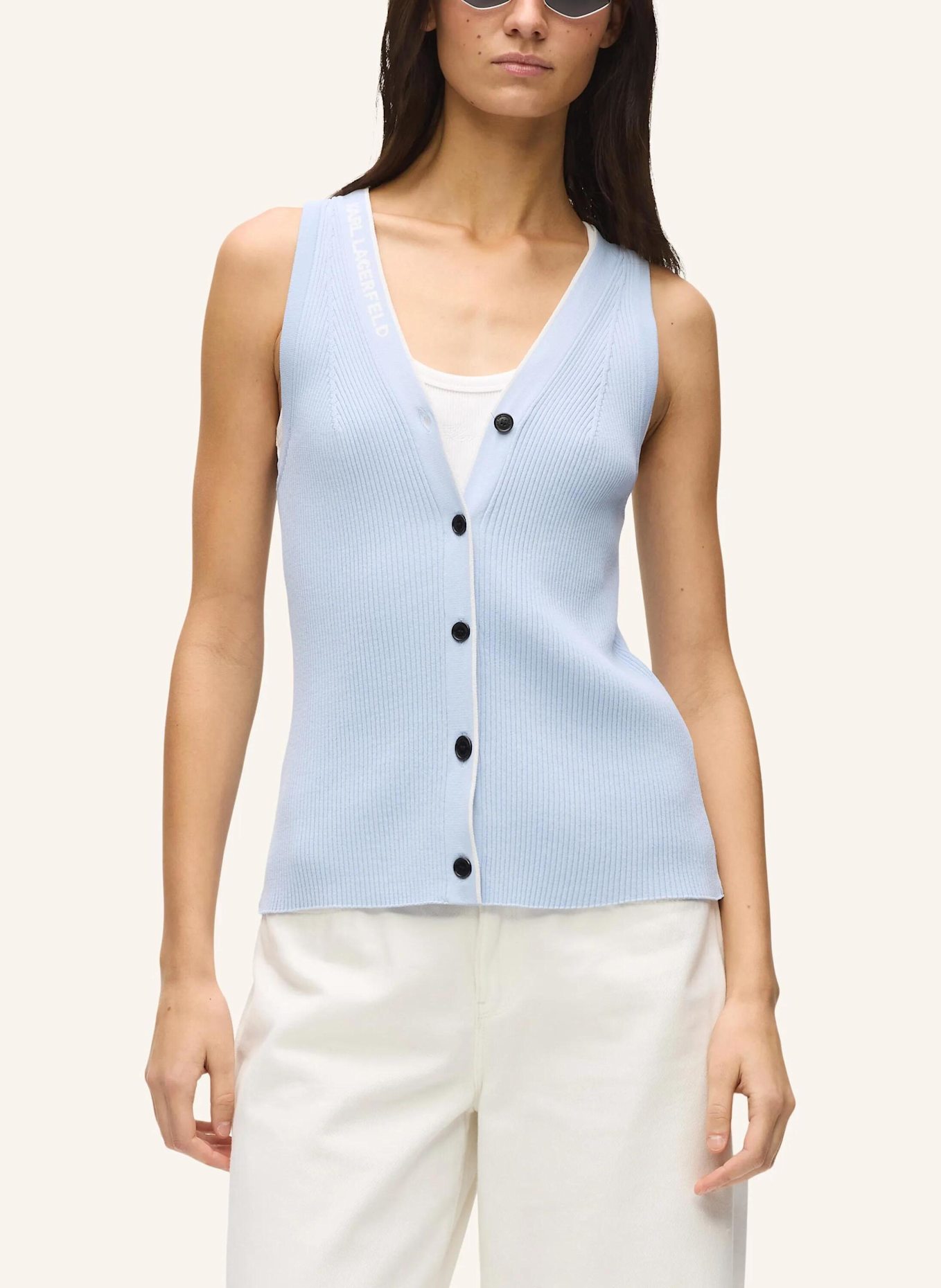 KARL LAGERFELD Top: HELLBLAU