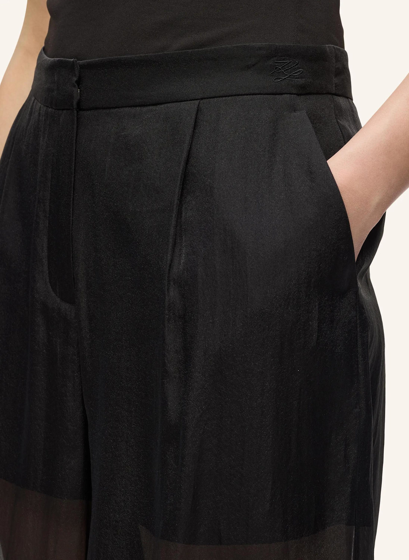 KARL LAGERFELD Hose: SCHWARZ