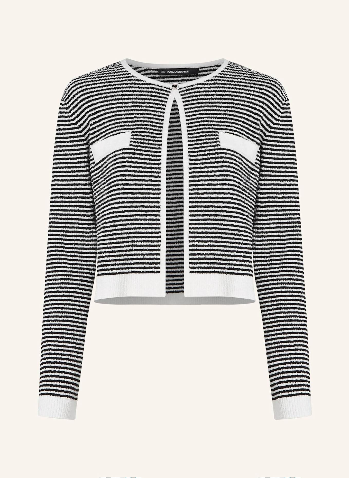 KARL LAGERFELD Top: WEISS/ SCHWARZ