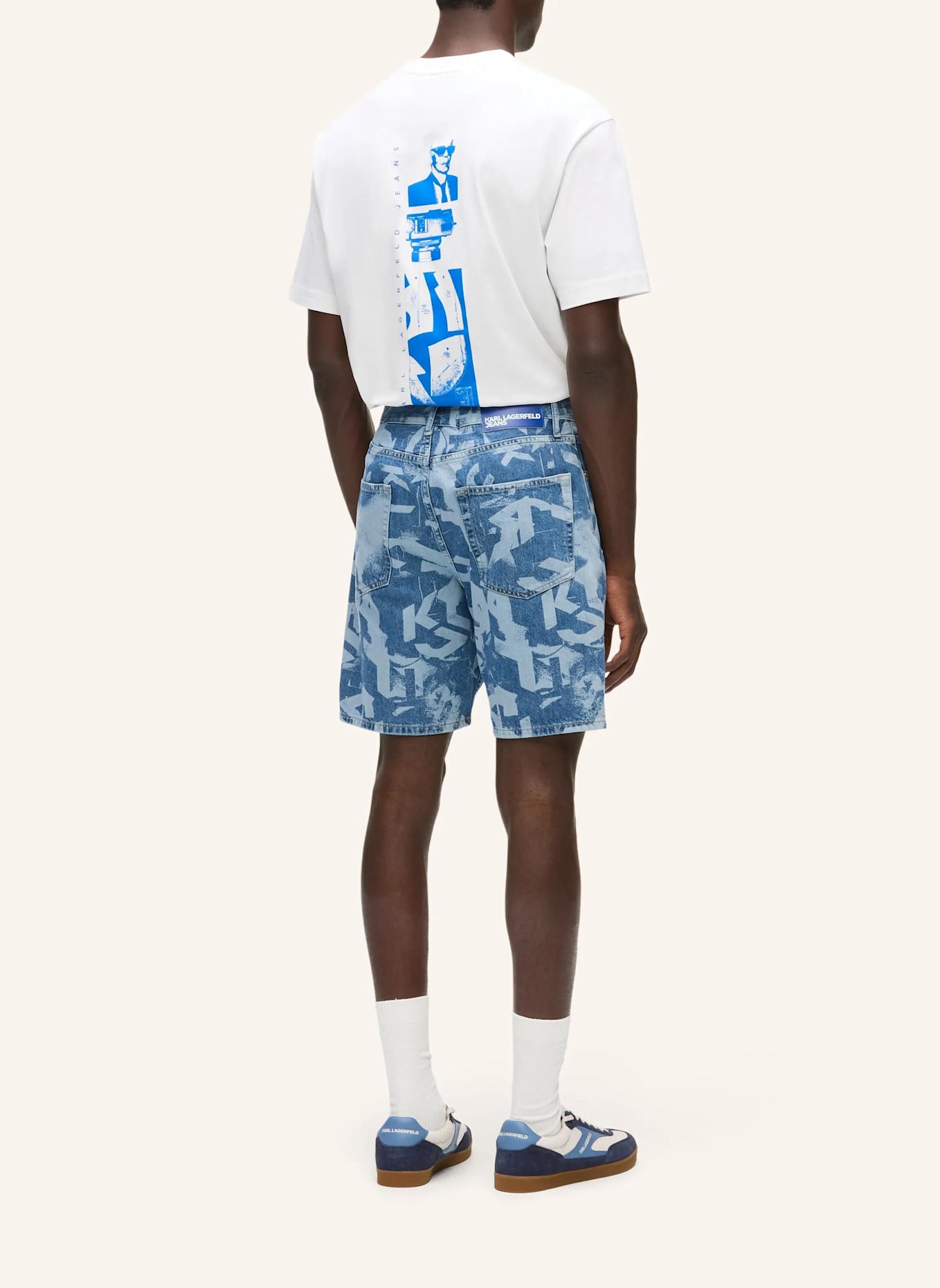 KARL LAGERFELD JEANS Shorts: BLAU