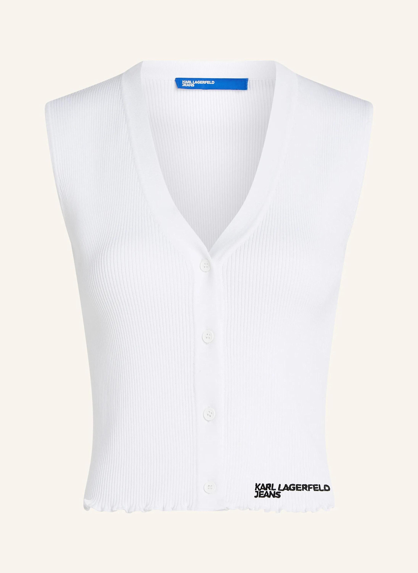 KARL LAGERFELD JEANS Top: WEISS