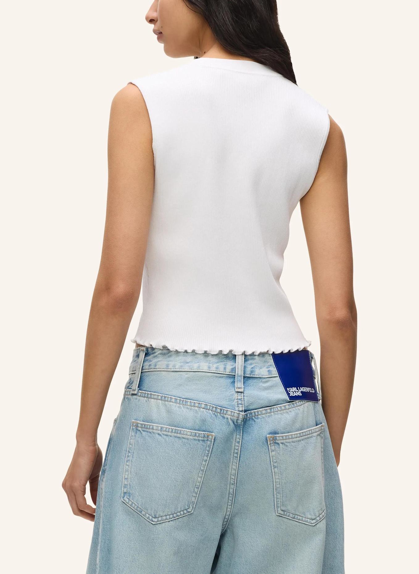 KARL LAGERFELD JEANS Top: WEISS