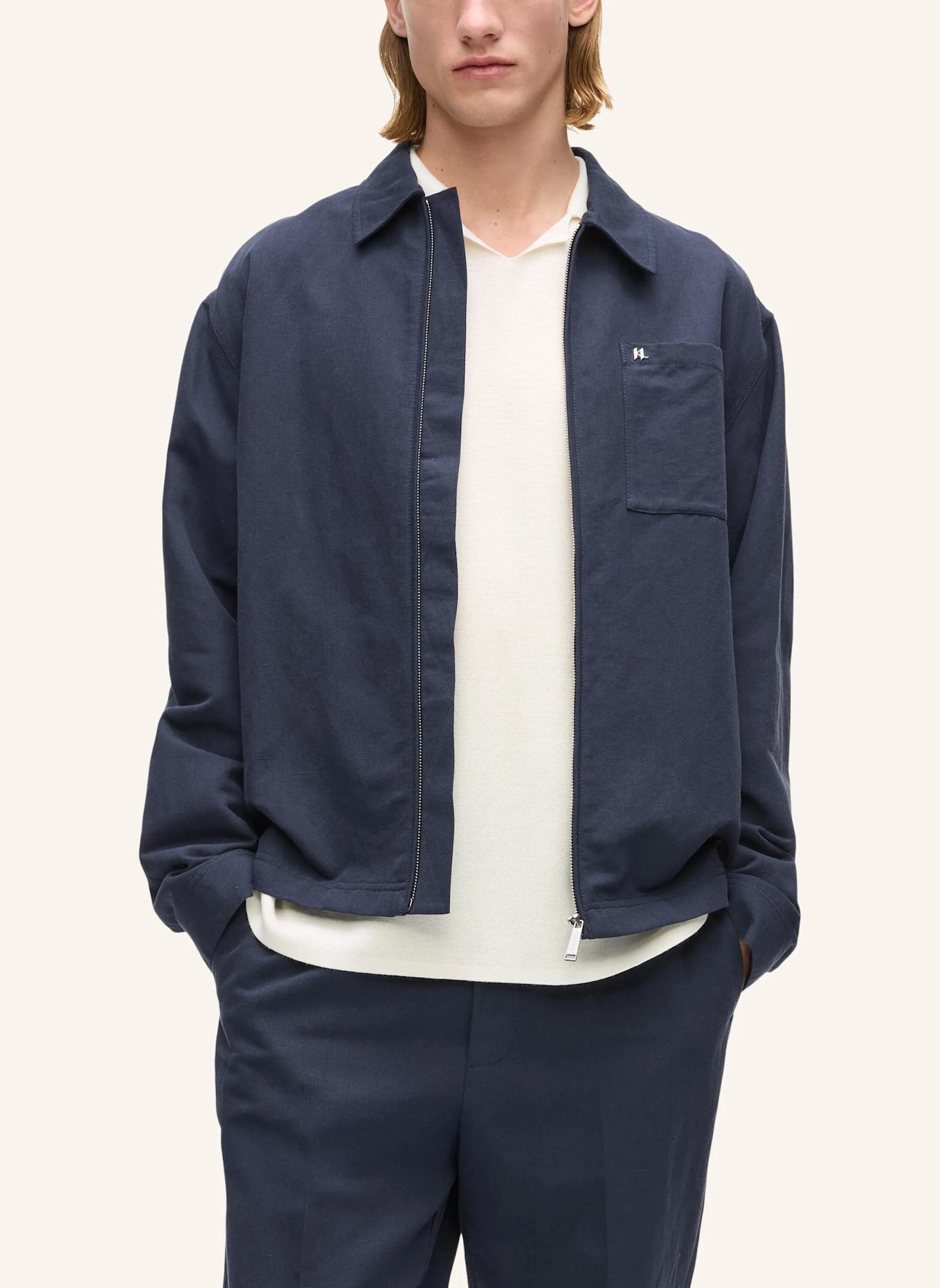 KARL LAGERFELD Jacke: DUNKELBLAU