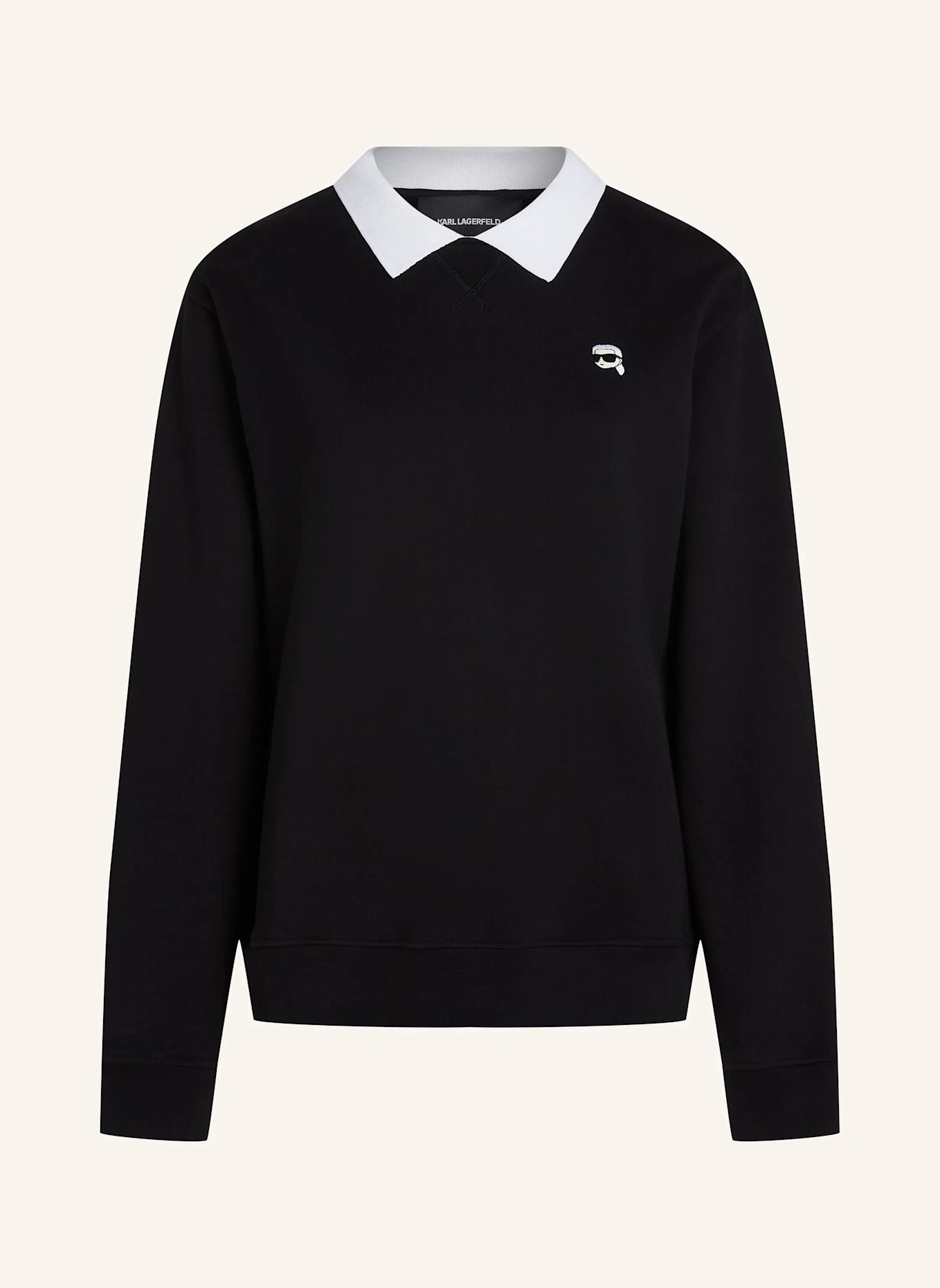 KARL LAGERFELD Sweatshirt: SCHWARZ