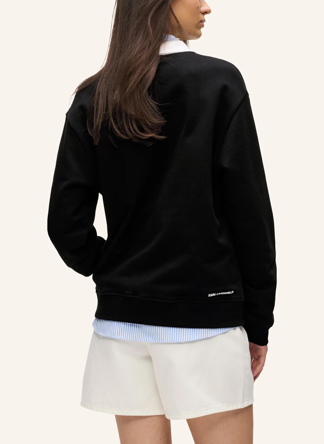 KARL LAGERFELD Sweatshirt: SCHWARZ
