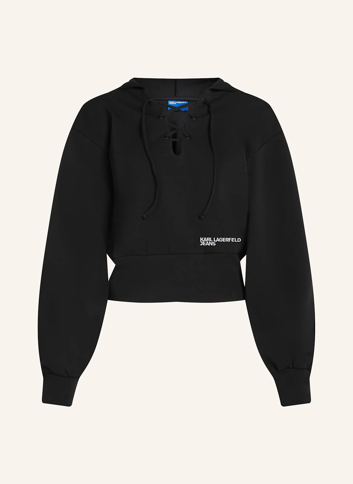 KARL LAGERFELD JEANS Hoodie: SCHWARZ