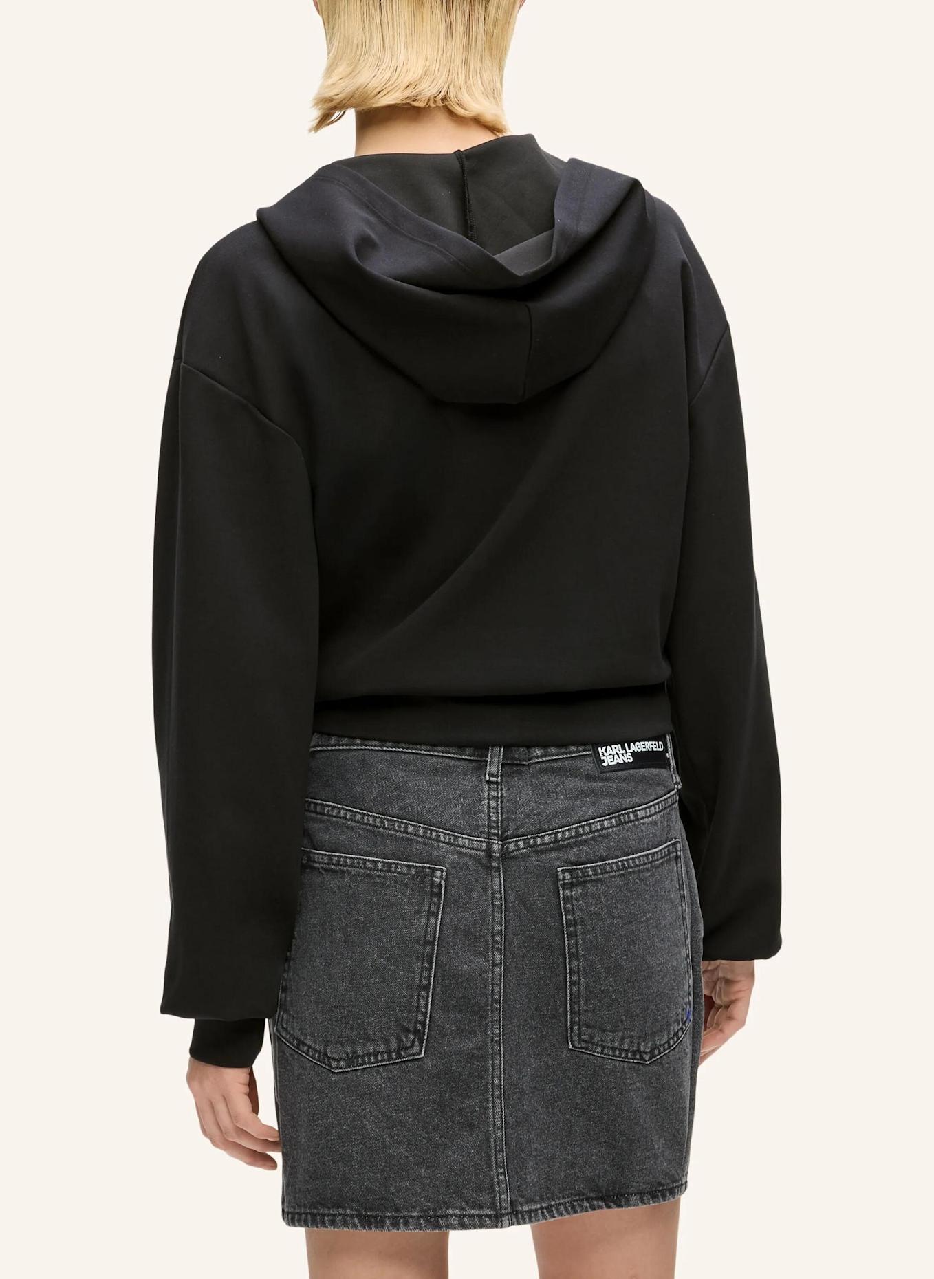 KARL LAGERFELD JEANS Hoodie: SCHWARZ