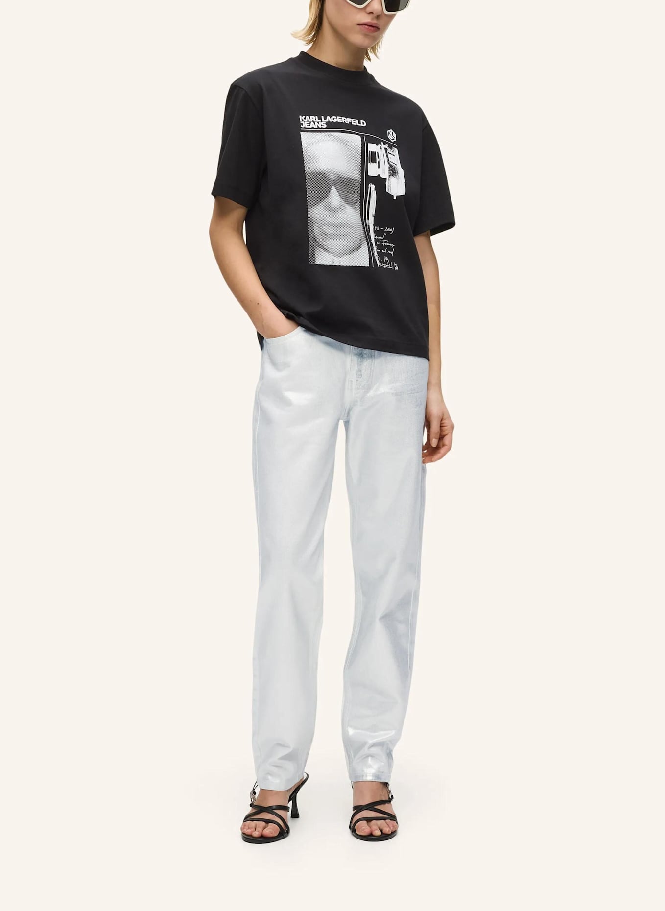 KARL LAGERFELD JEANS Jeans: SILBER