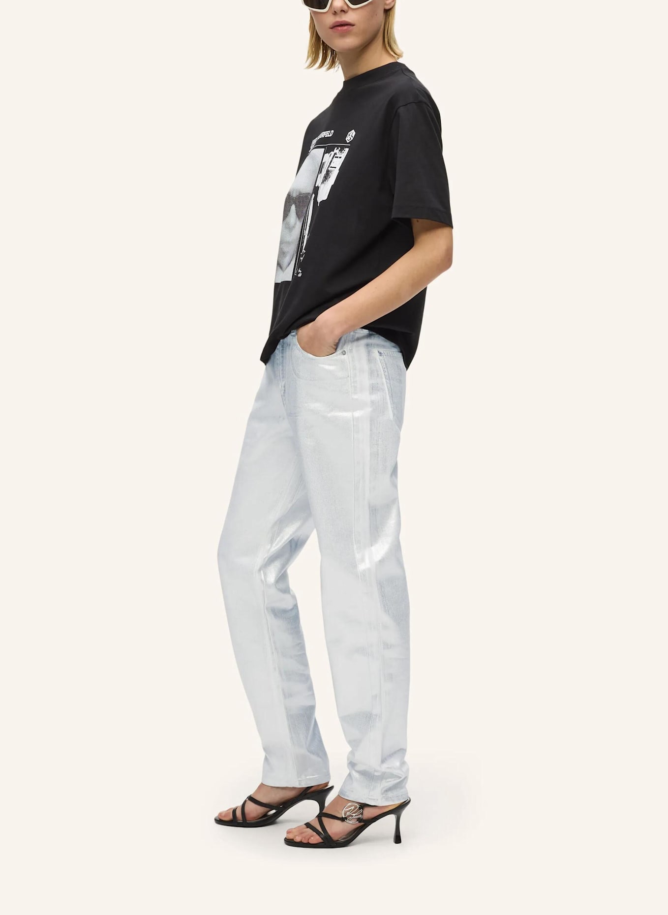 KARL LAGERFELD JEANS Jeans: SILBER
