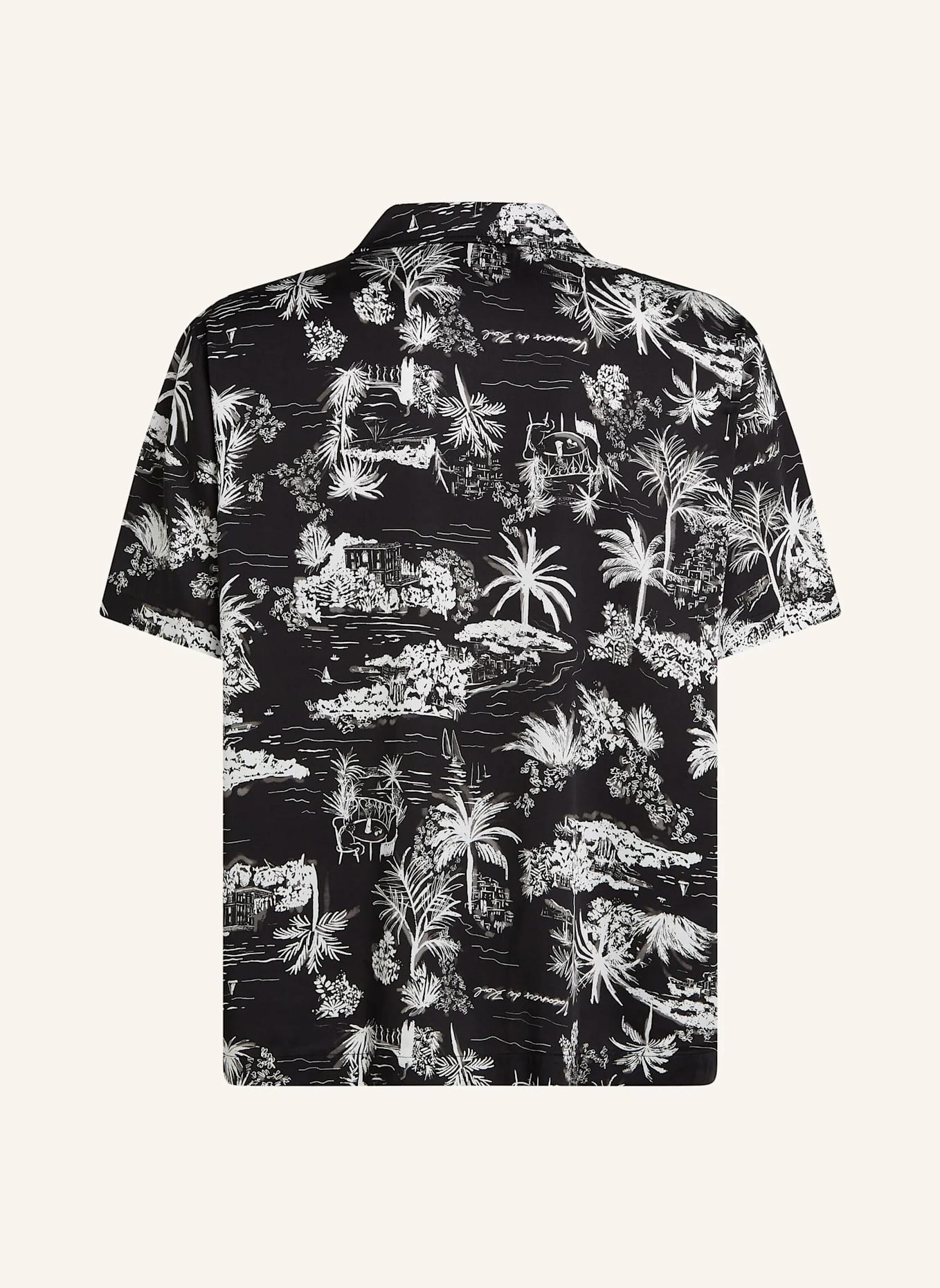 KARL LAGERFELD Hemd: SCHWARZ