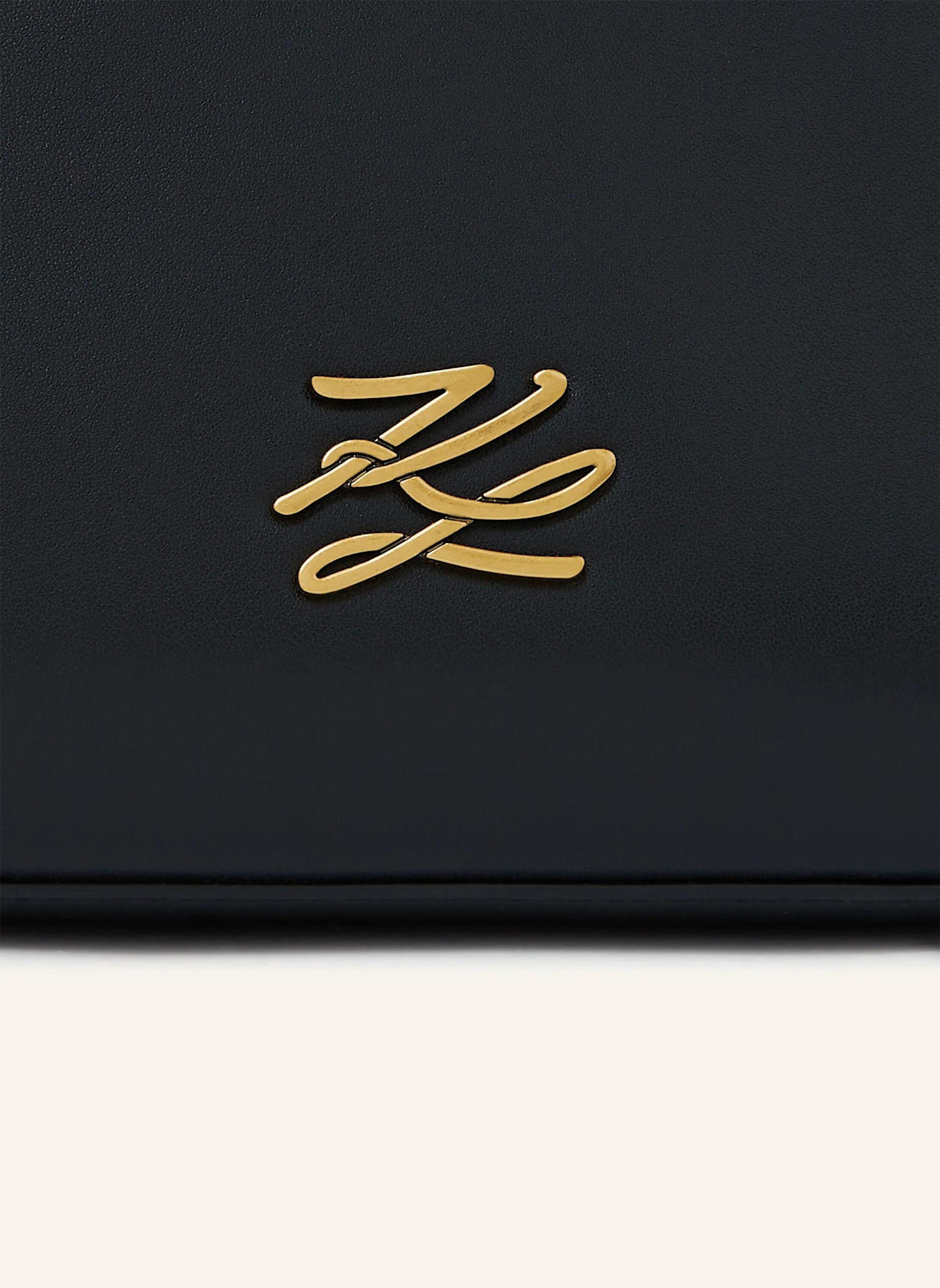 KARL LAGERFELD Schultertasche: SCHWARZ/ GOLD