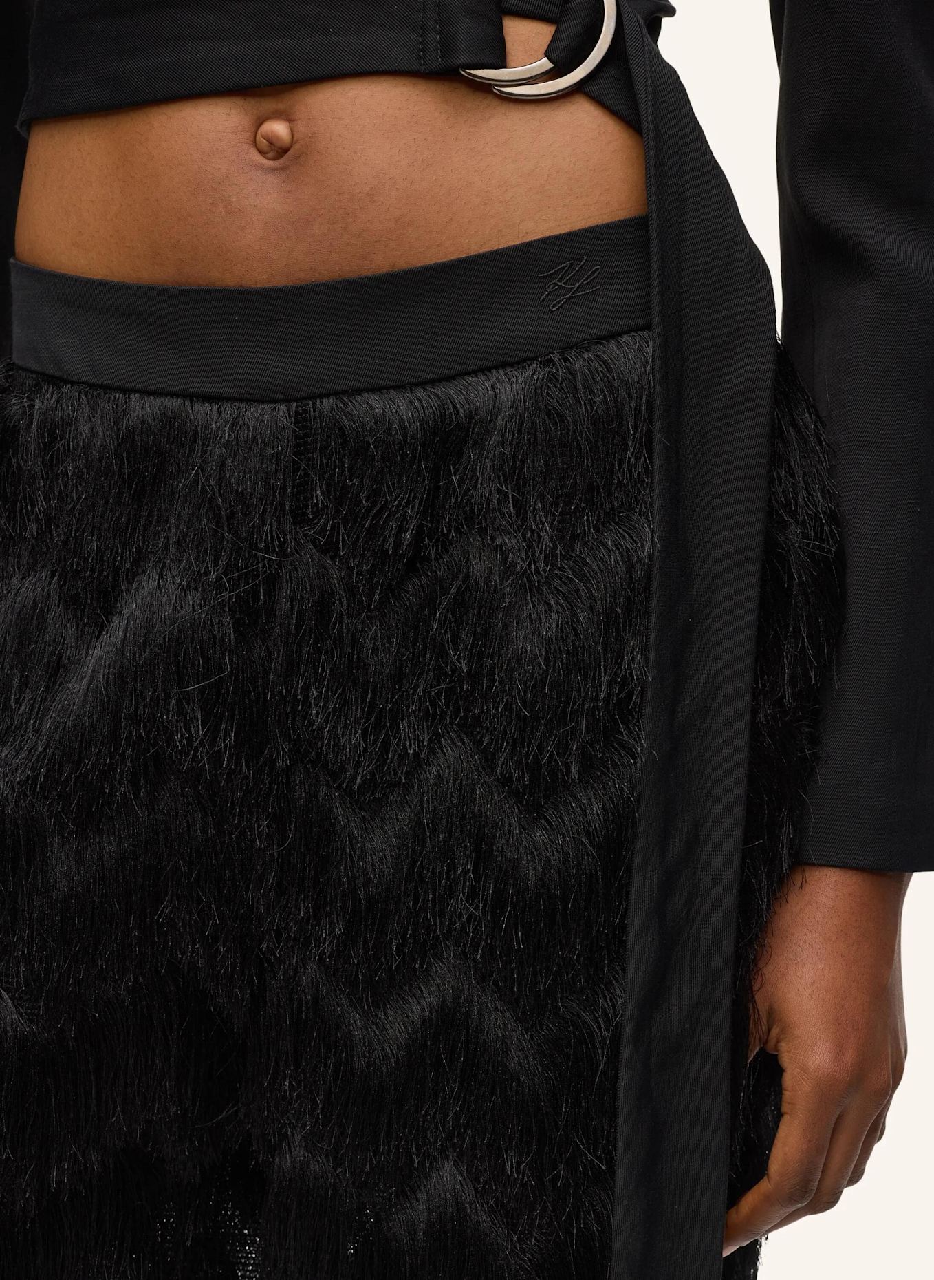 KARL LAGERFELD Hose: SCHWARZ