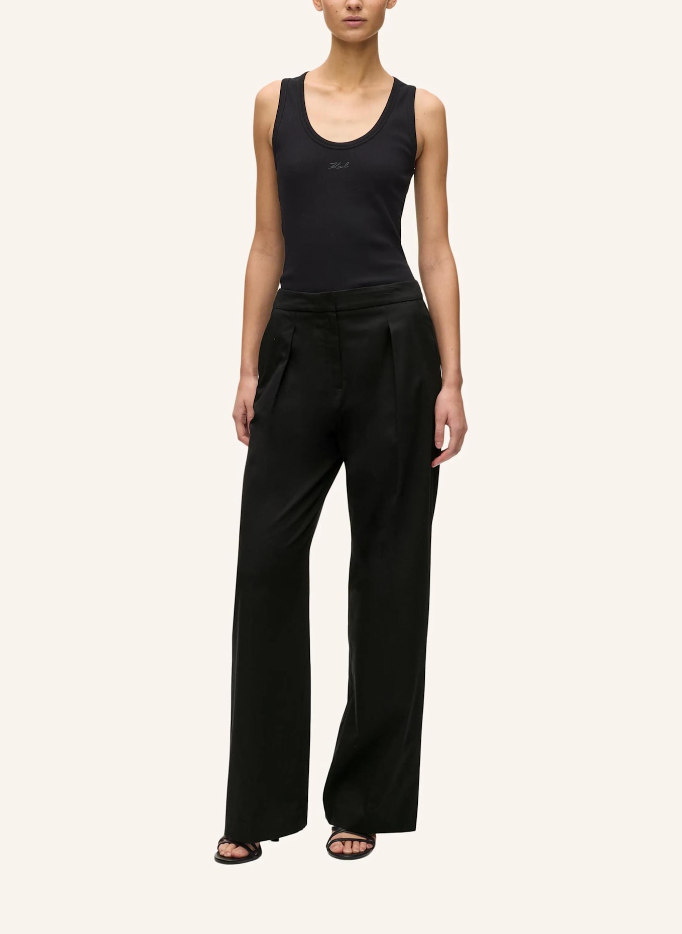 KARL LAGERFELD Hose: SCHWARZ