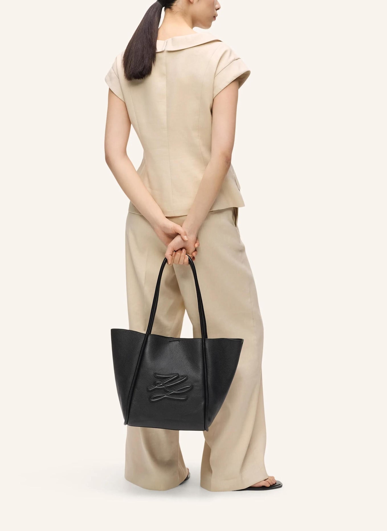 KARL LAGERFELD Handtasche: SCHWARZ