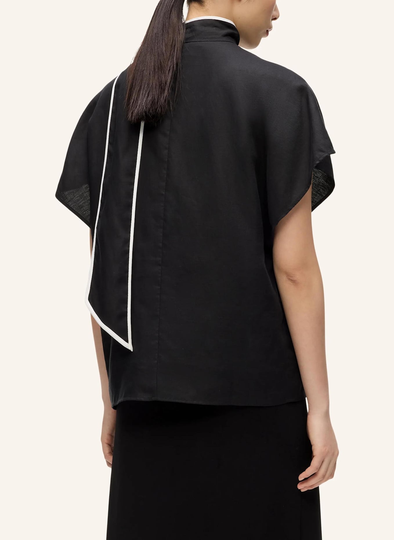 KARL LAGERFELD Bluse: SCHWARZ