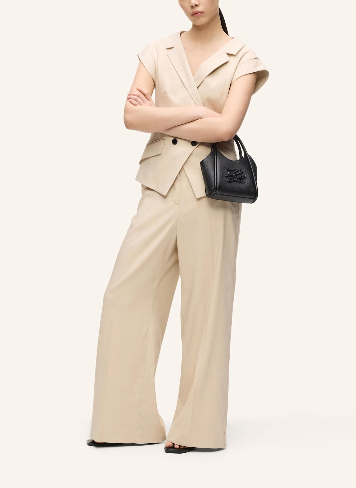 KARL LAGERFELD Handtasche: SCHWARZ