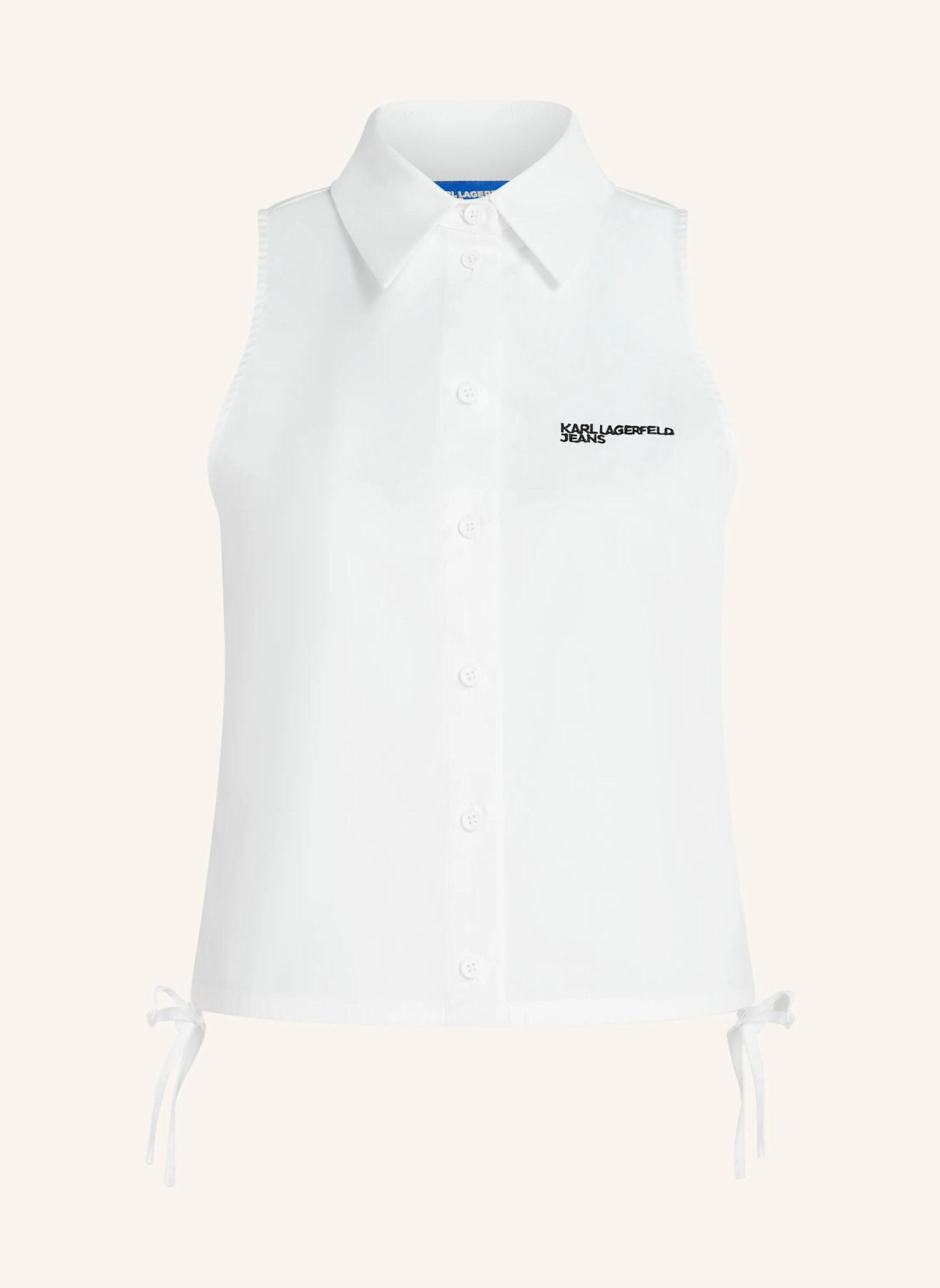 KARL LAGERFELD JEANS Bluse: WEISS