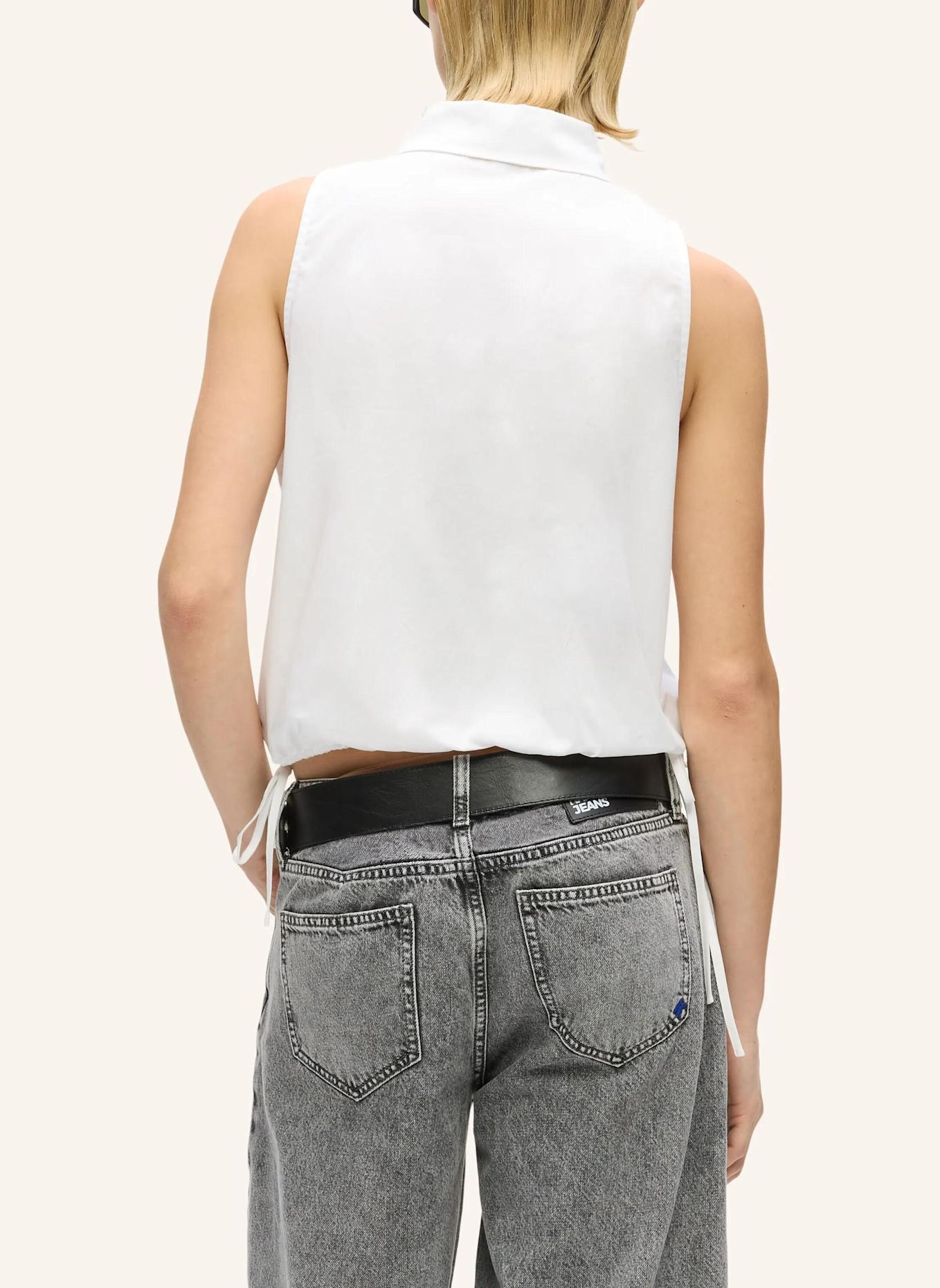 KARL LAGERFELD JEANS Bluse: WEISS