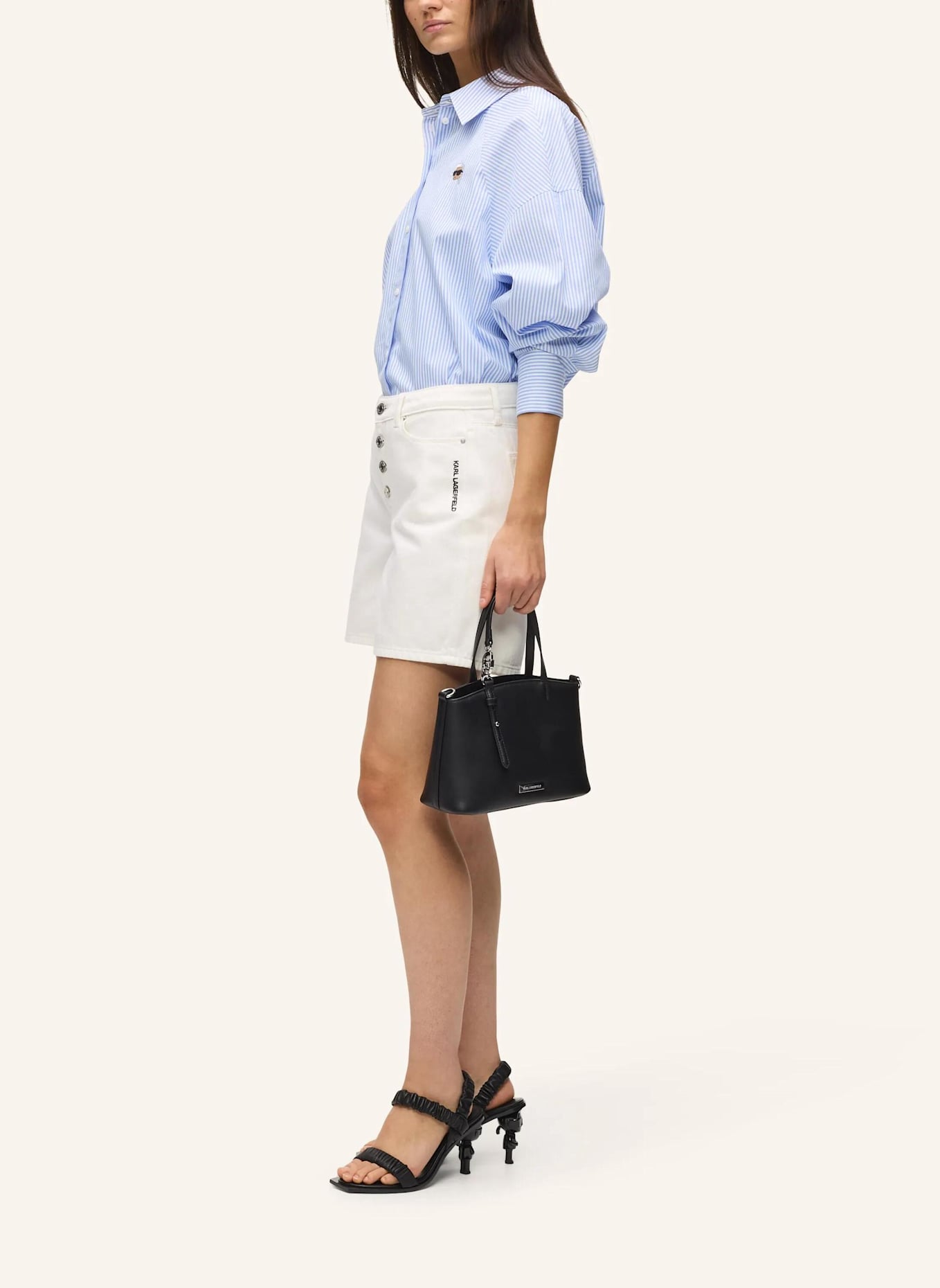 KARL LAGERFELD Handtasche: SCHWARZ