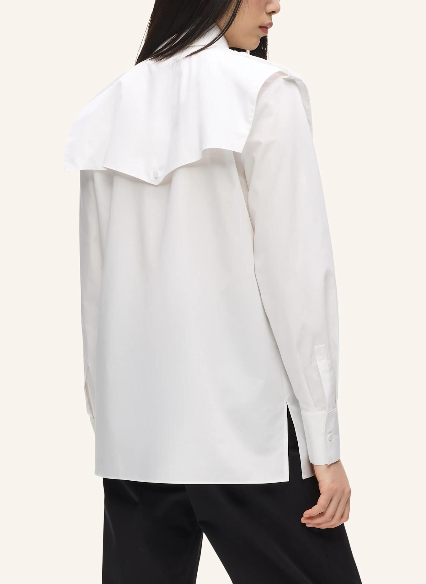 KARL LAGERFELD Bluse: WEISS