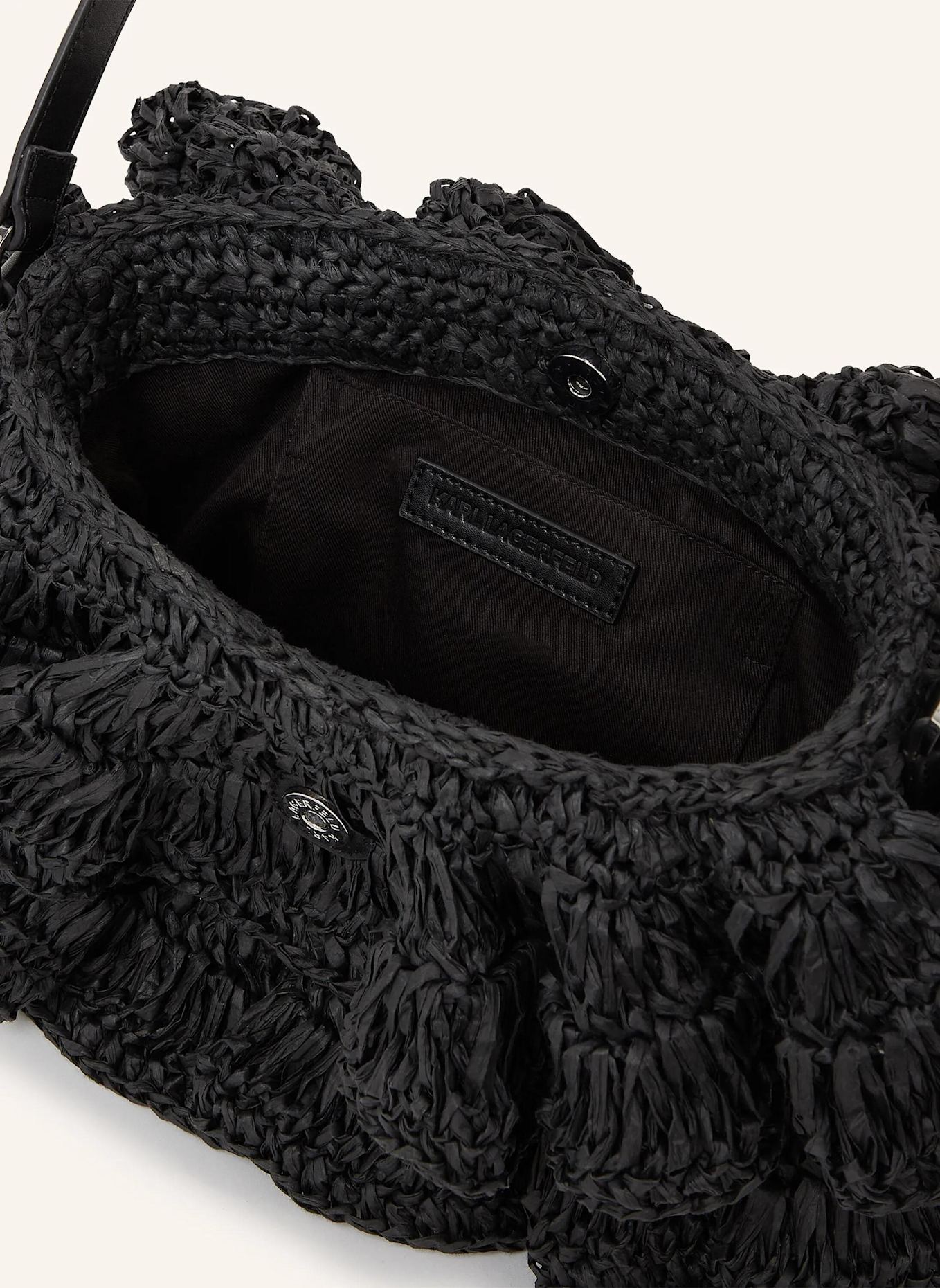 KARL LAGERFELD Schultertasche: SCHWARZ