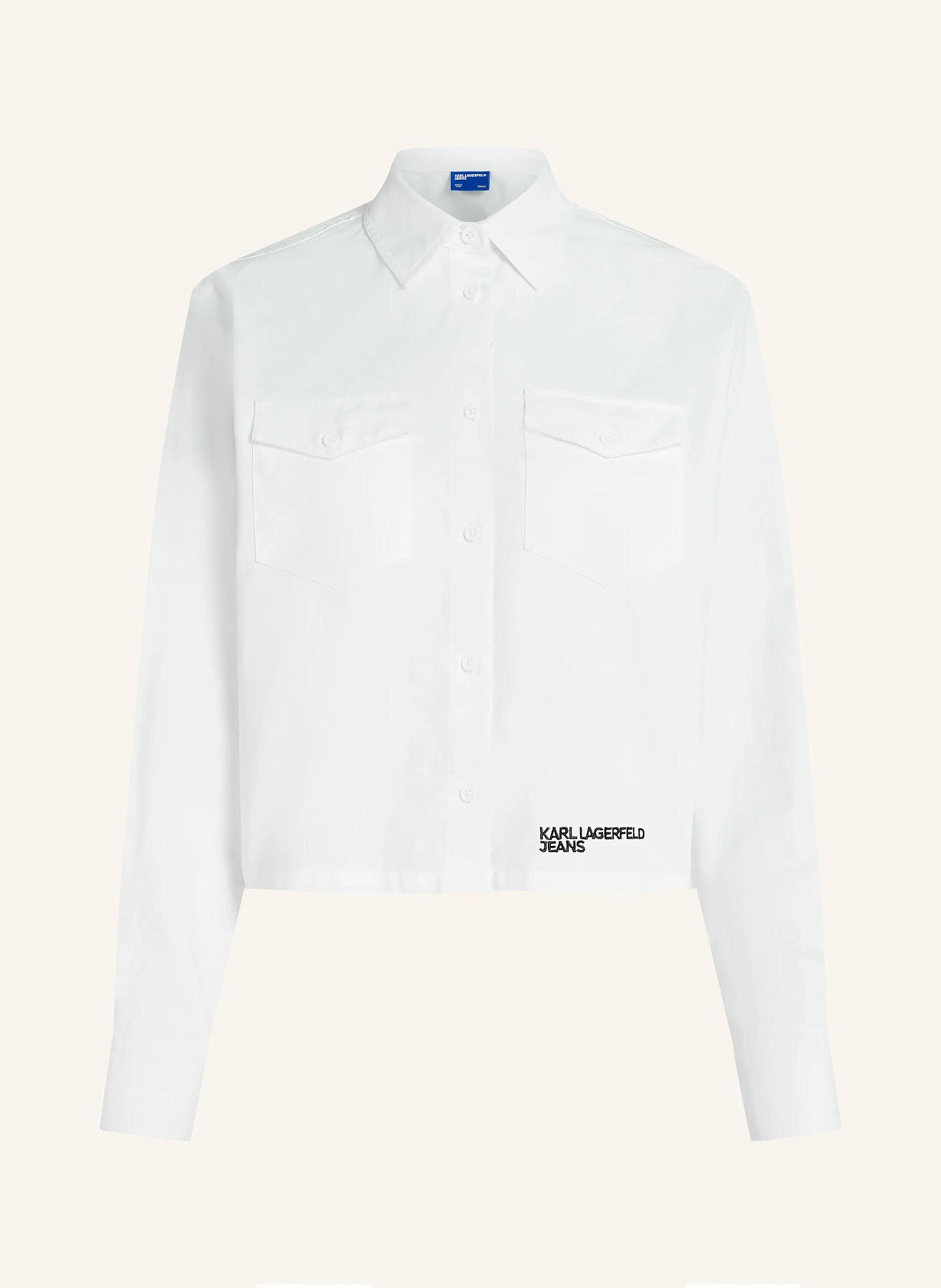 KARL LAGERFELD JEANS Bluse: WEISS