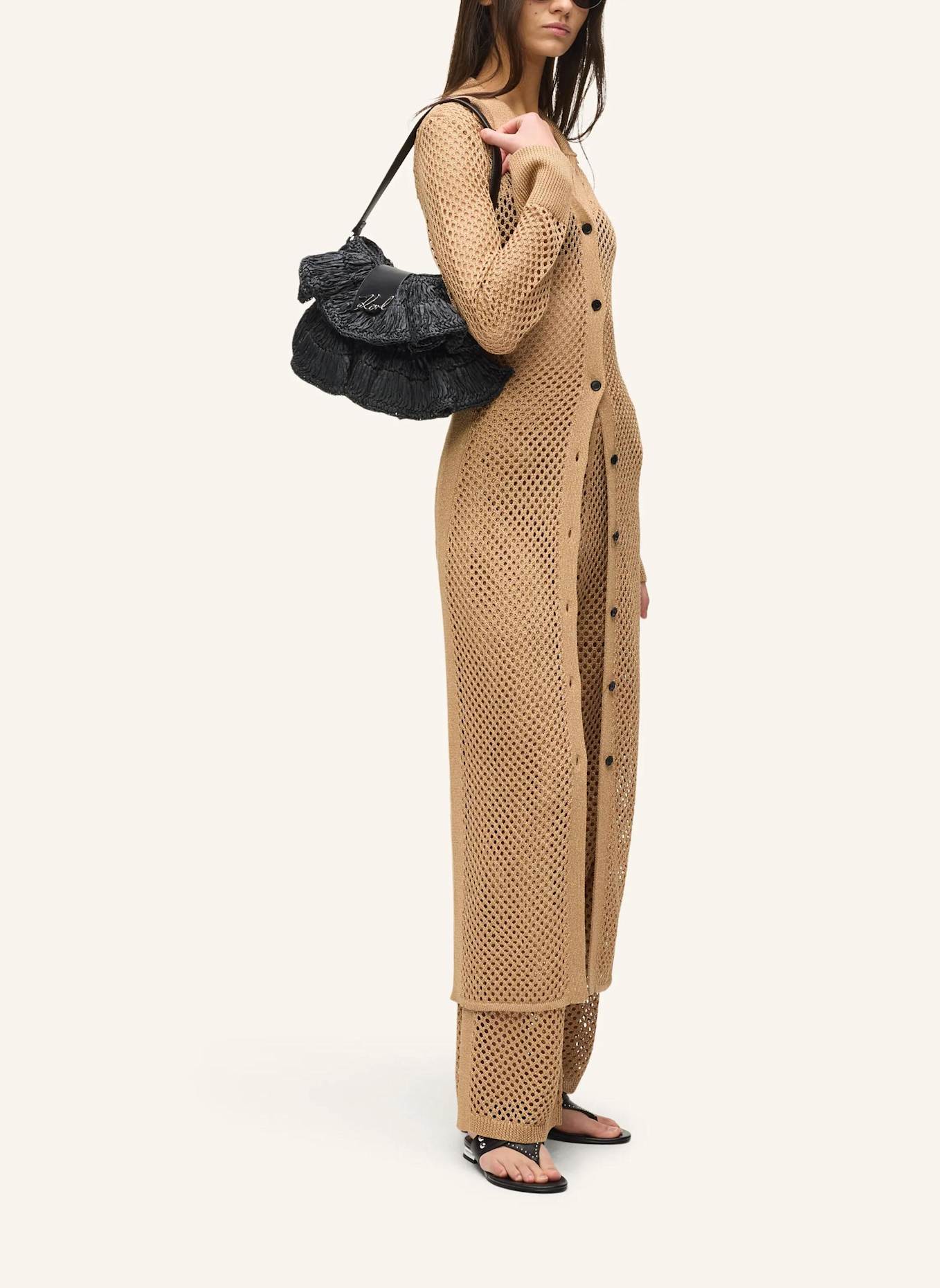 KARL LAGERFELD Schultertasche: SCHWARZ