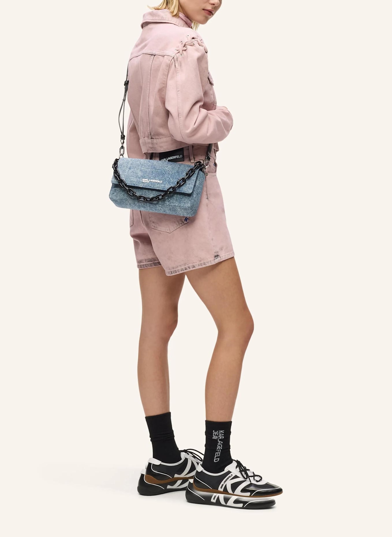 KARL LAGERFELD JEANS Umhängetasche: BLAU