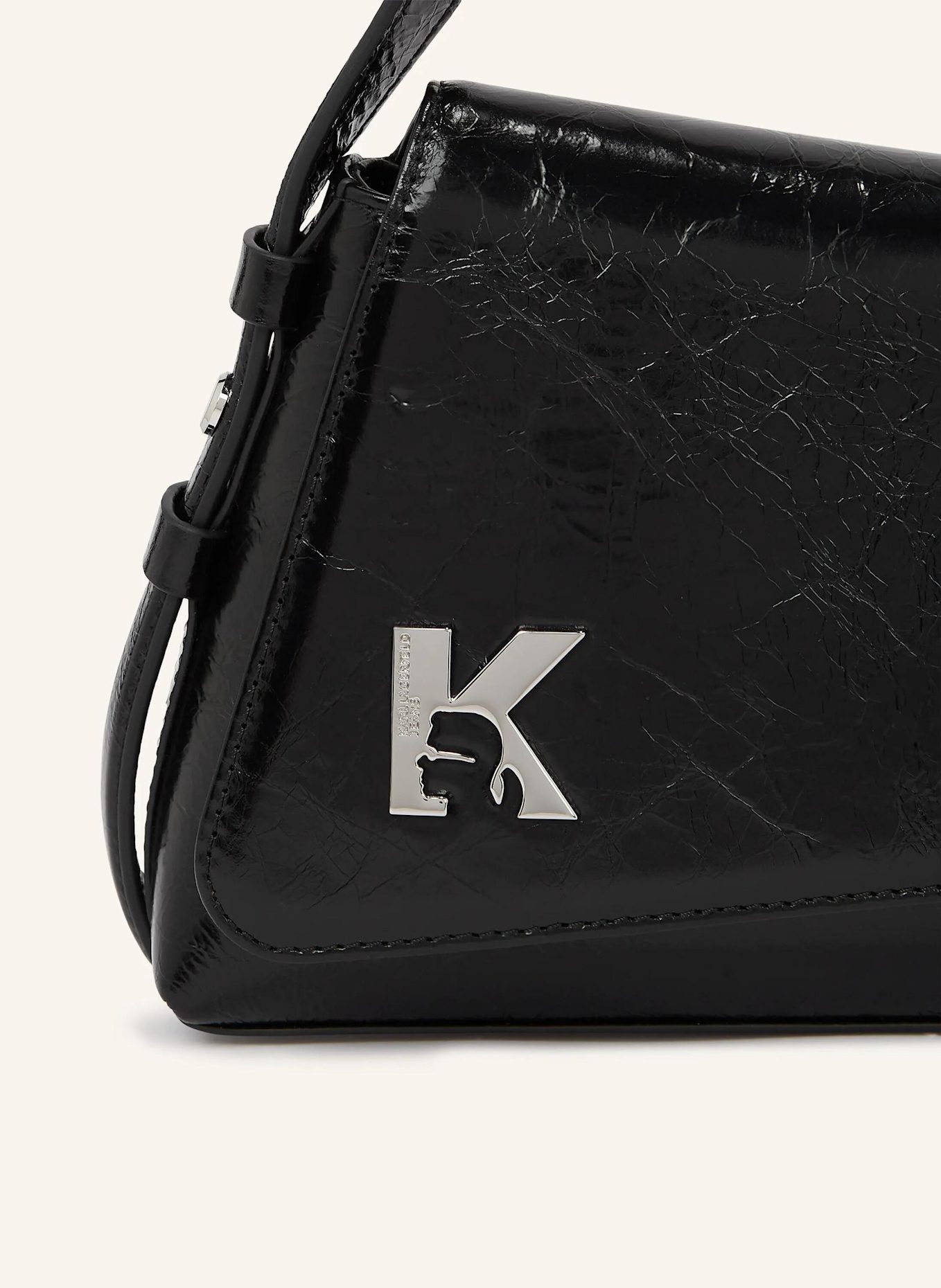 KARL LAGERFELD JEANS Schultertasche: SCHWARZ