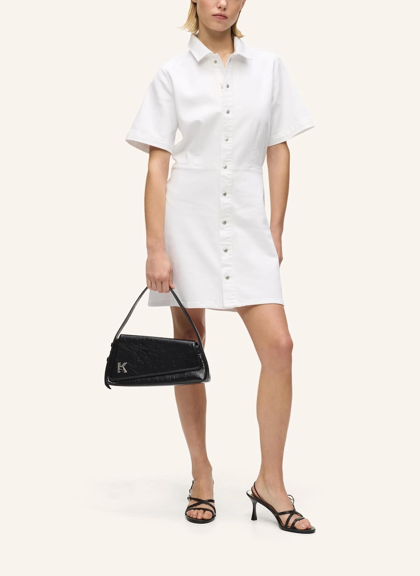 KARL LAGERFELD JEANS Schultertasche: SCHWARZ