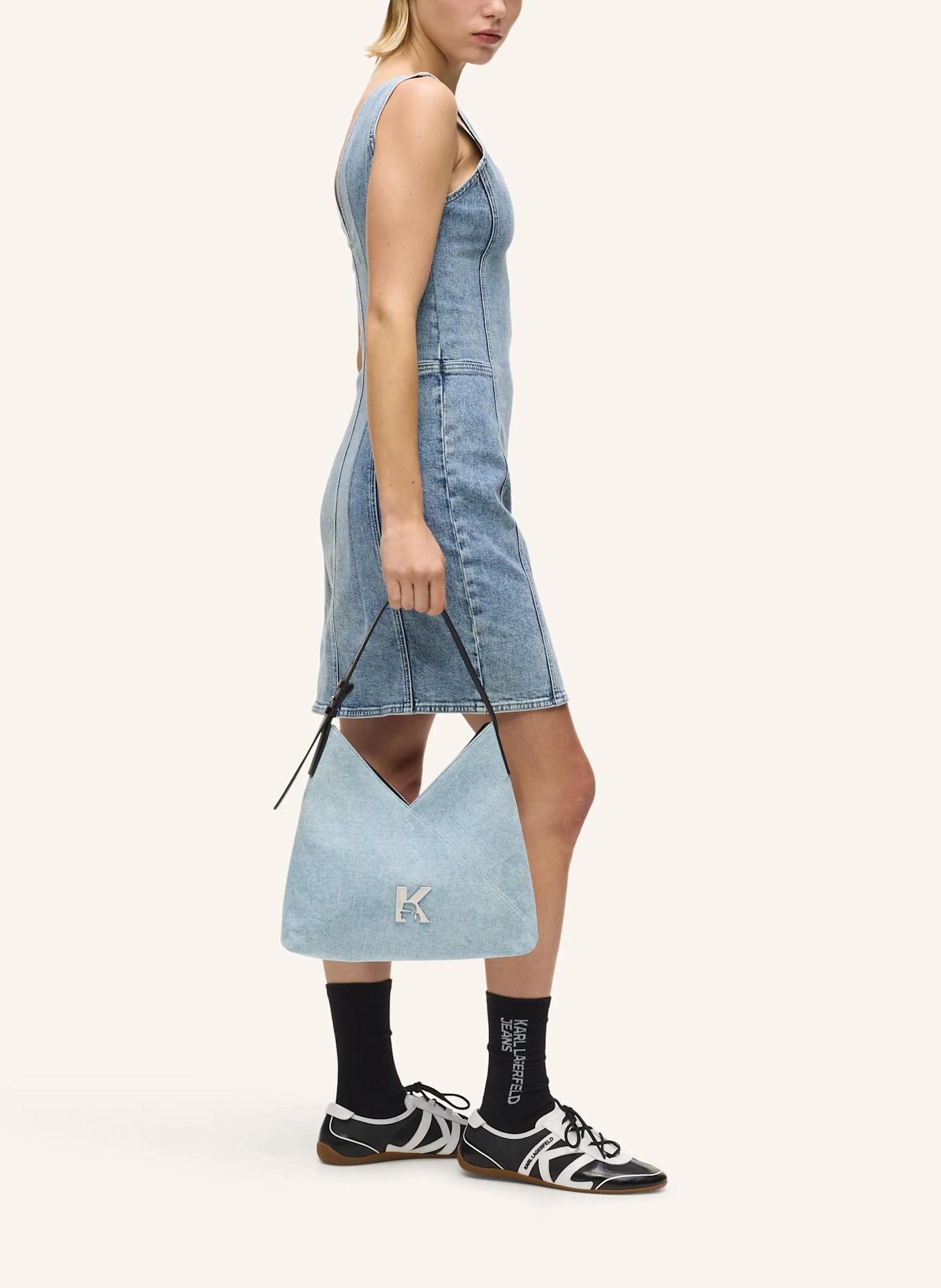 KARL LAGERFELD JEANS Handtasche: HELLBLAU