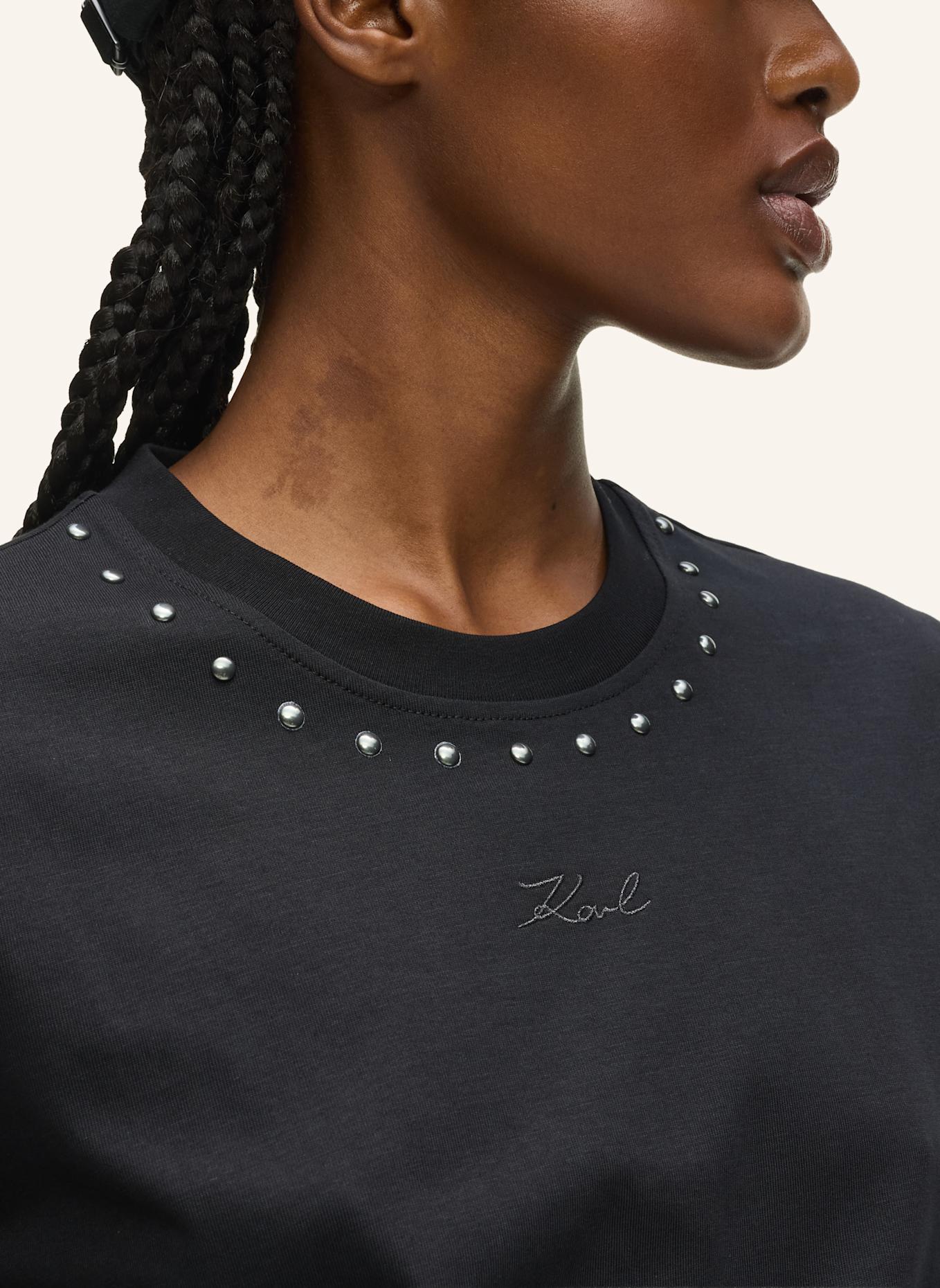 KARL LAGERFELD T-shirt: SCHWARZ