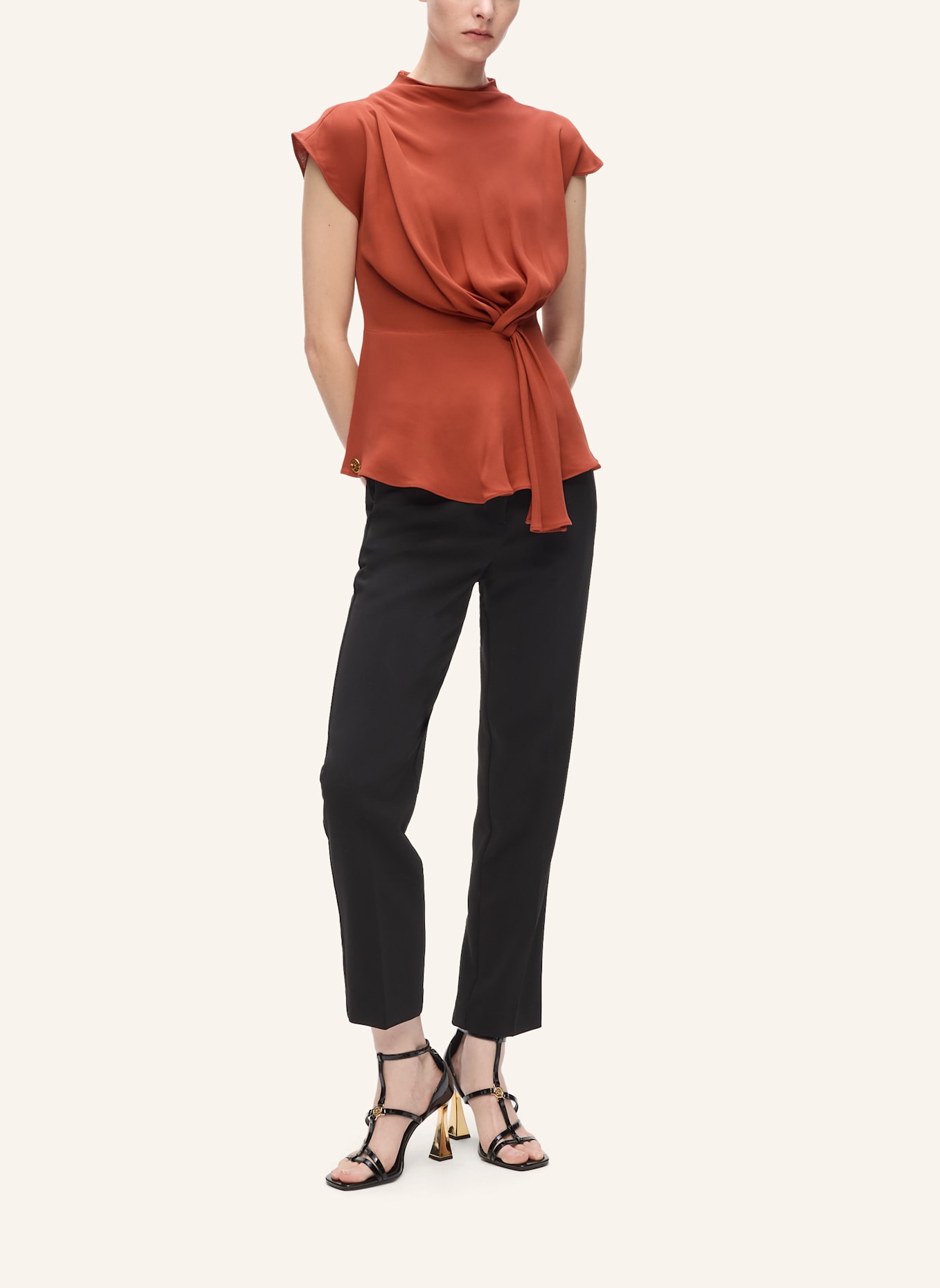 KARL LAGERFELD Bluse: ORANGE