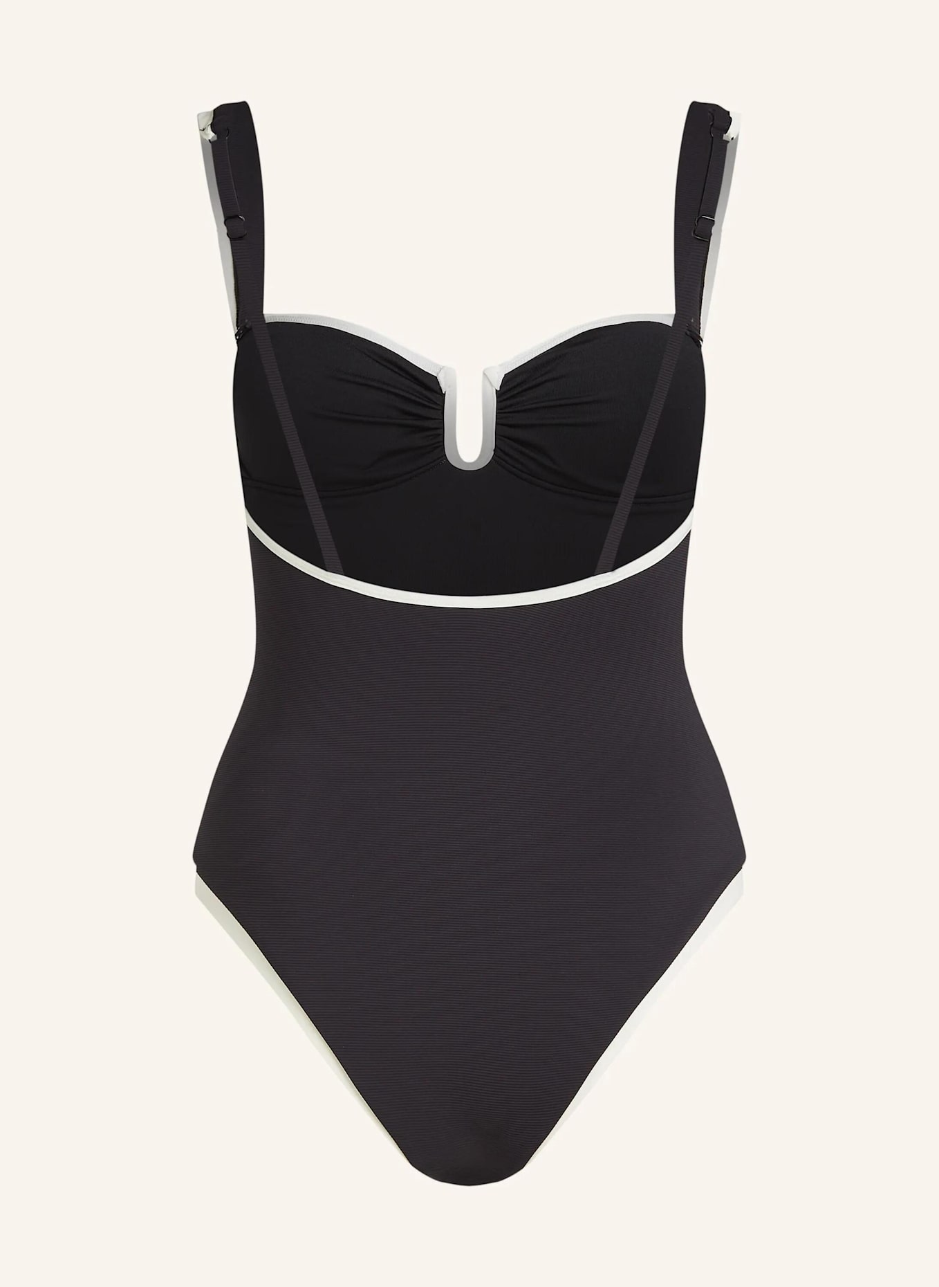 KARL LAGERFELD Badeanzug: SCHWARZ