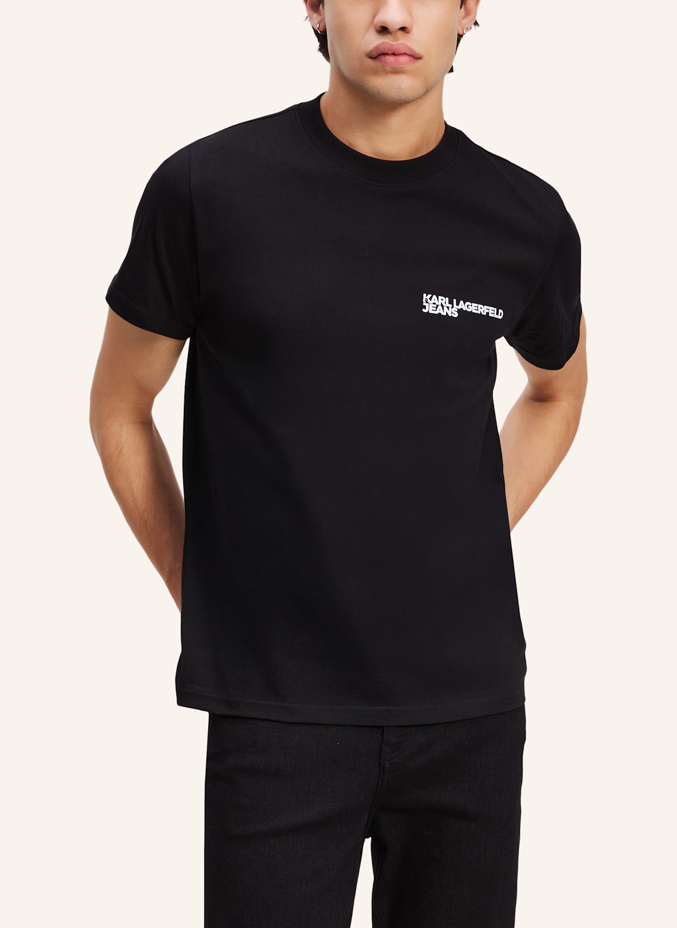 KARL LAGERFELD JEANS T-shirt: SCHWARZ