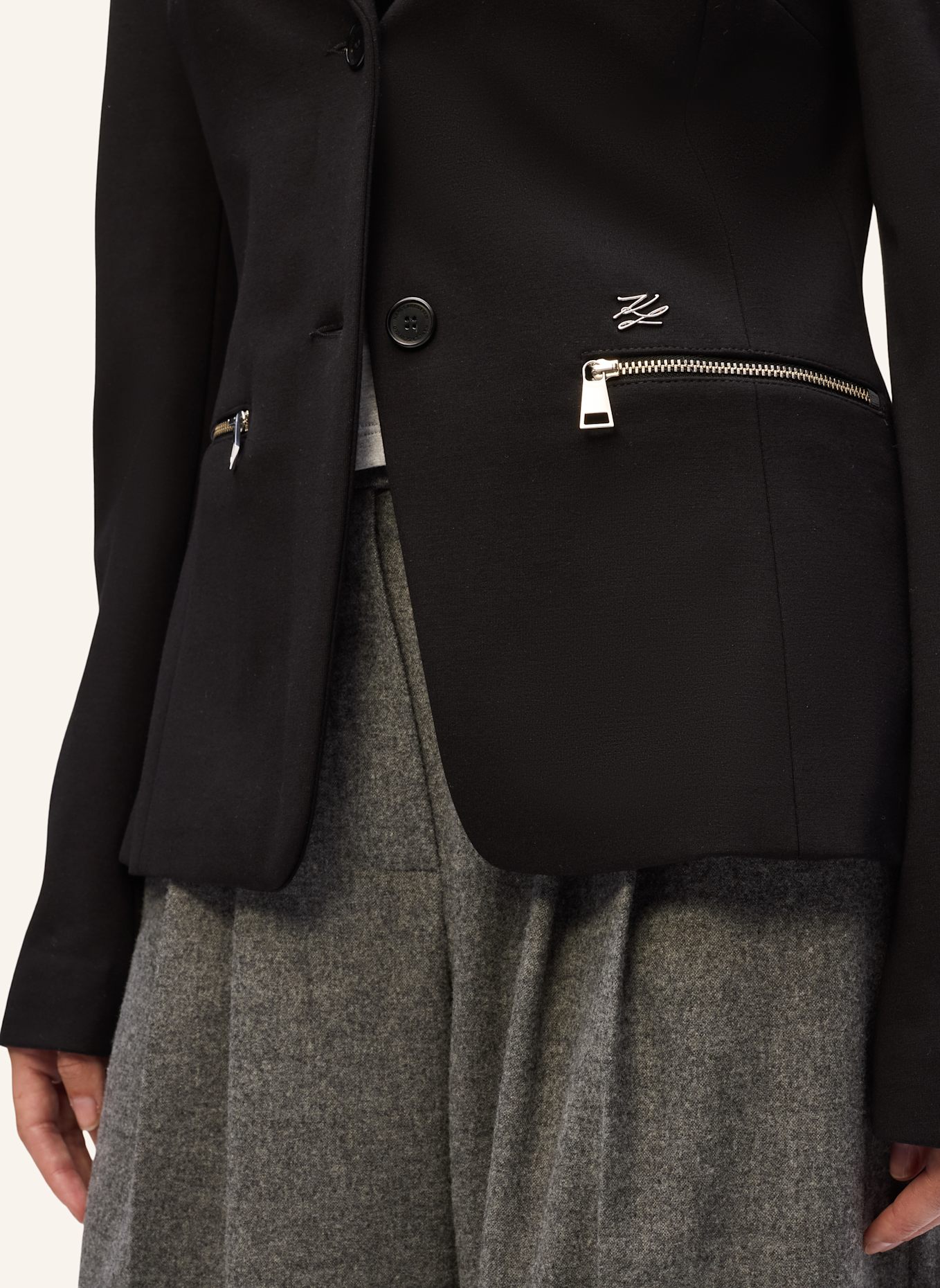 KARL LAGERFELD Blazer: SCHWARZ