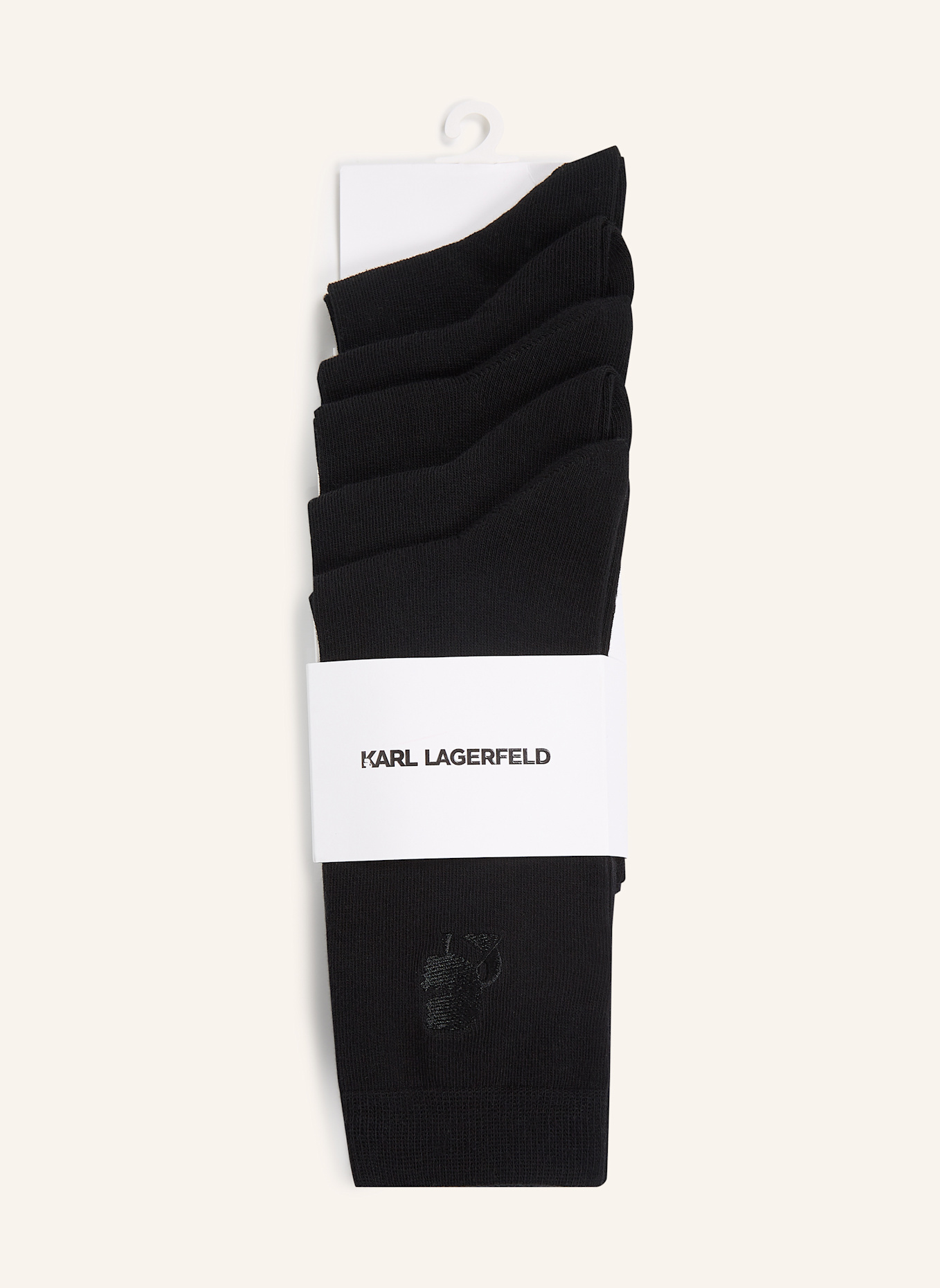 KARL LAGERFELD Socken: SCHWARZ