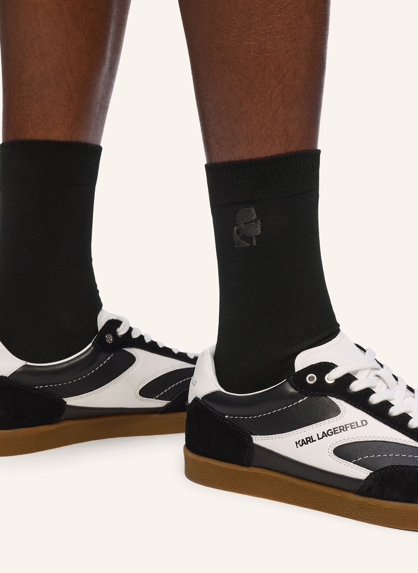 KARL LAGERFELD Socken: SCHWARZ