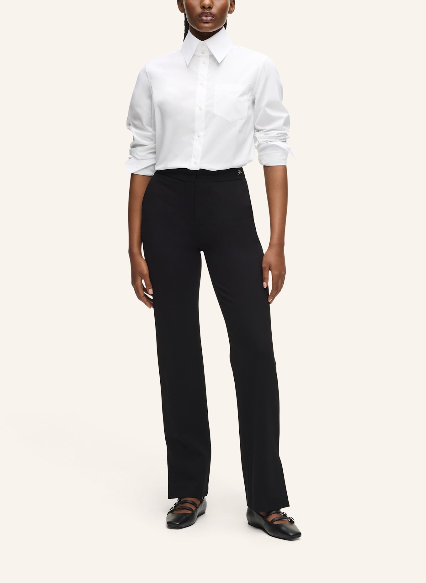 KARL LAGERFELD Hose: SCHWARZ