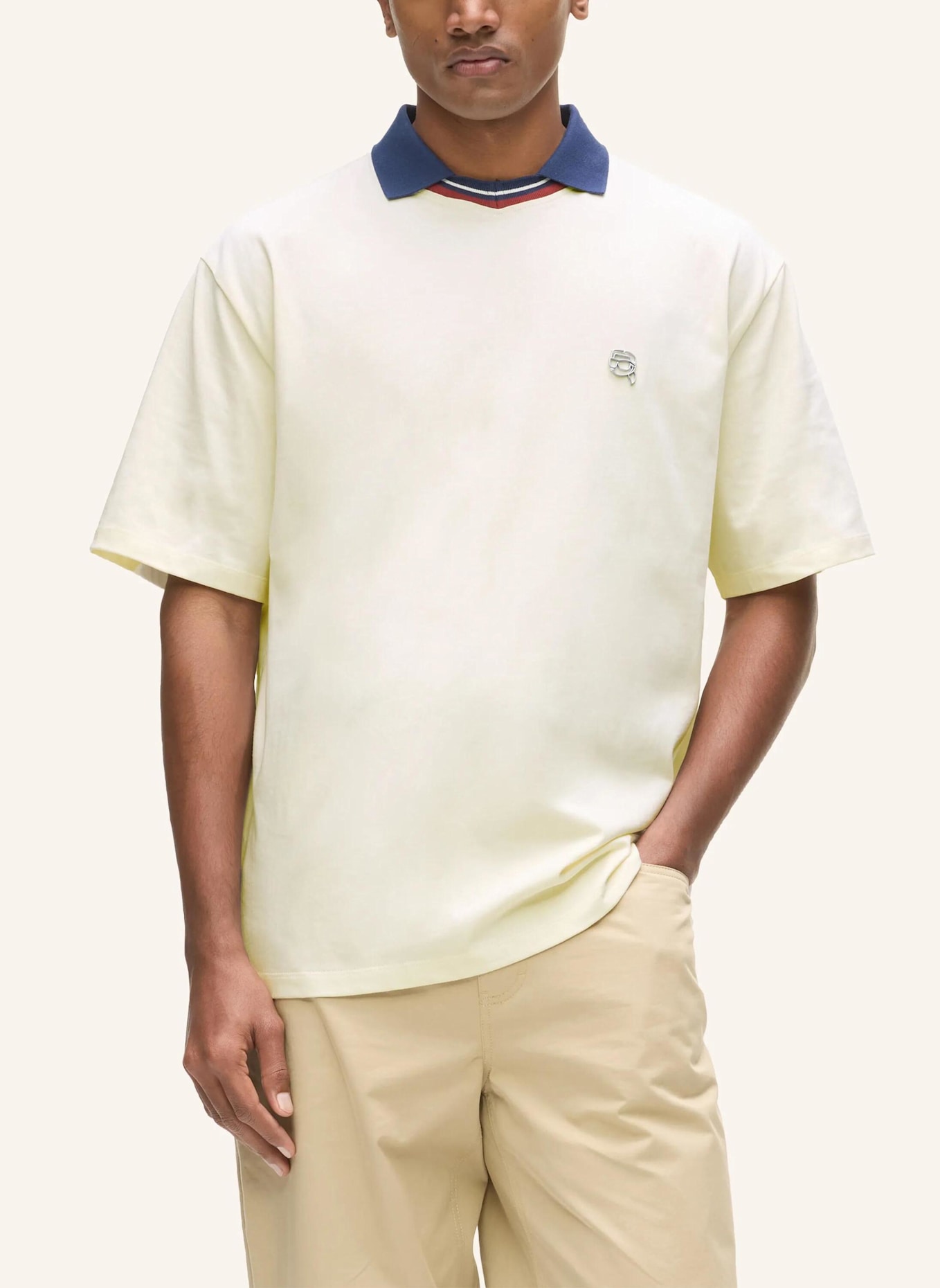 KARL LAGERFELD Poloshirt: BEIGE