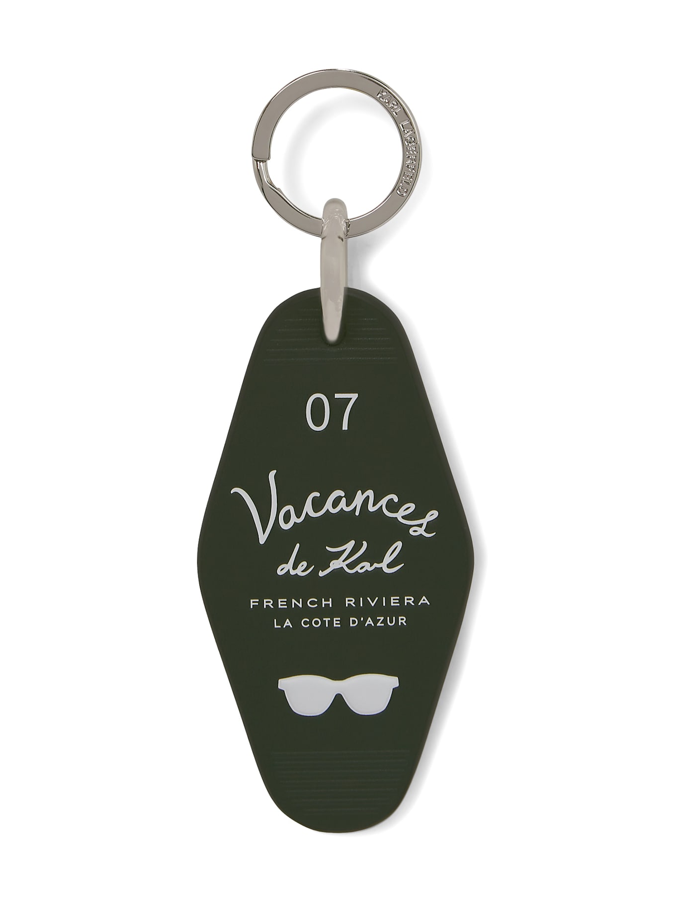 KARL LAGERFELD Schlüsselanhänger: DUNKELGRÜN