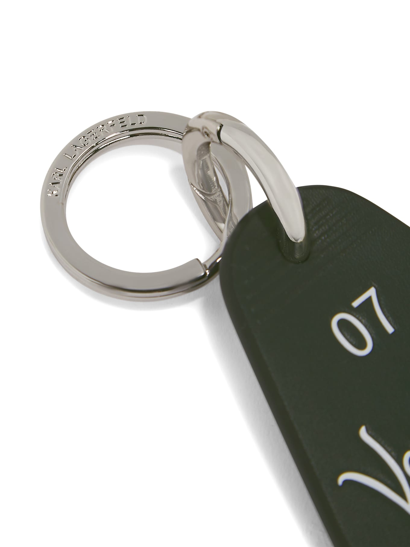 KARL LAGERFELD Schlüsselanhänger: DUNKELGRÜN